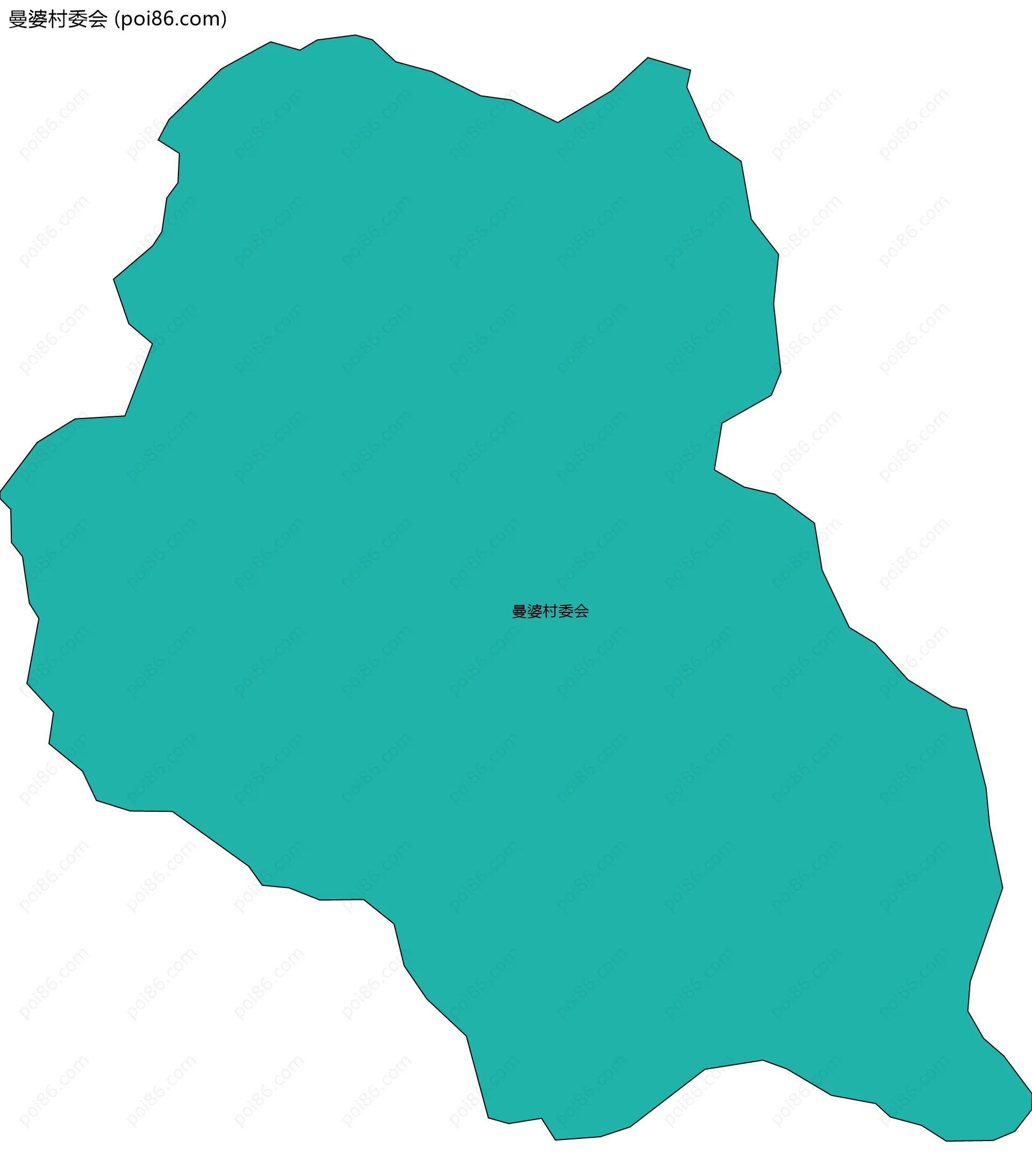 曼婆村委会边界地图