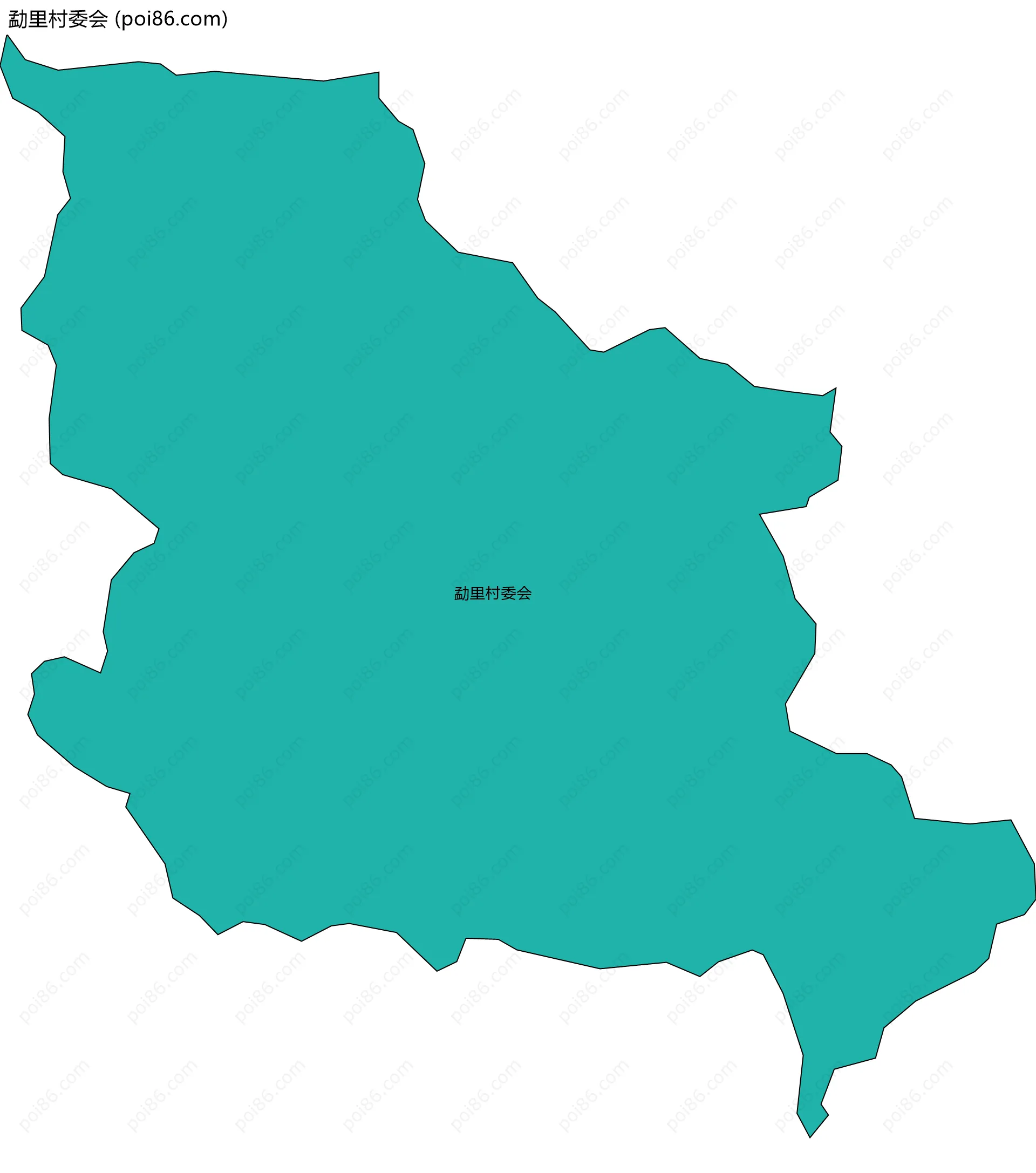 勐里村委会边界地图