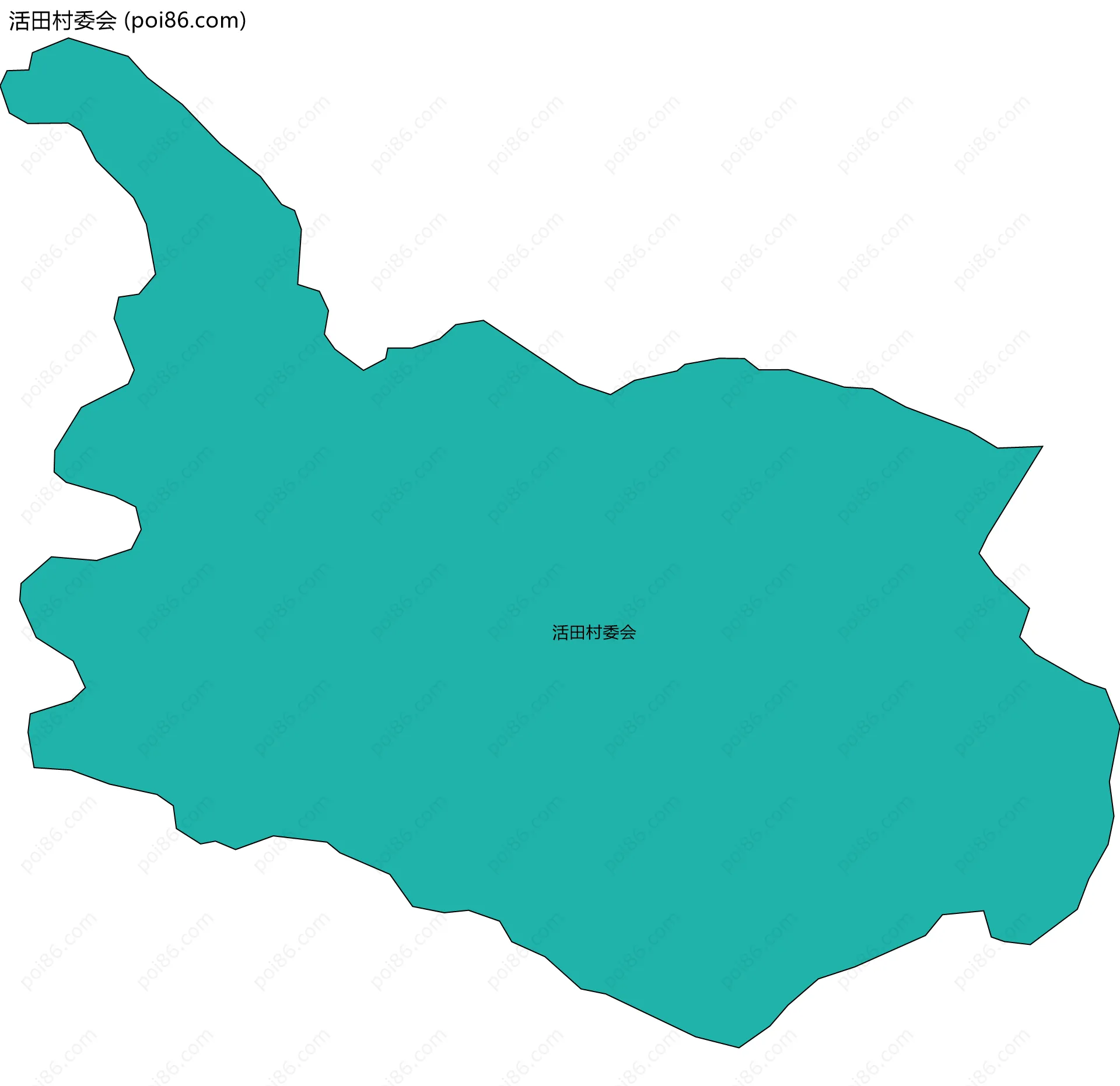 活田村委会边界地图