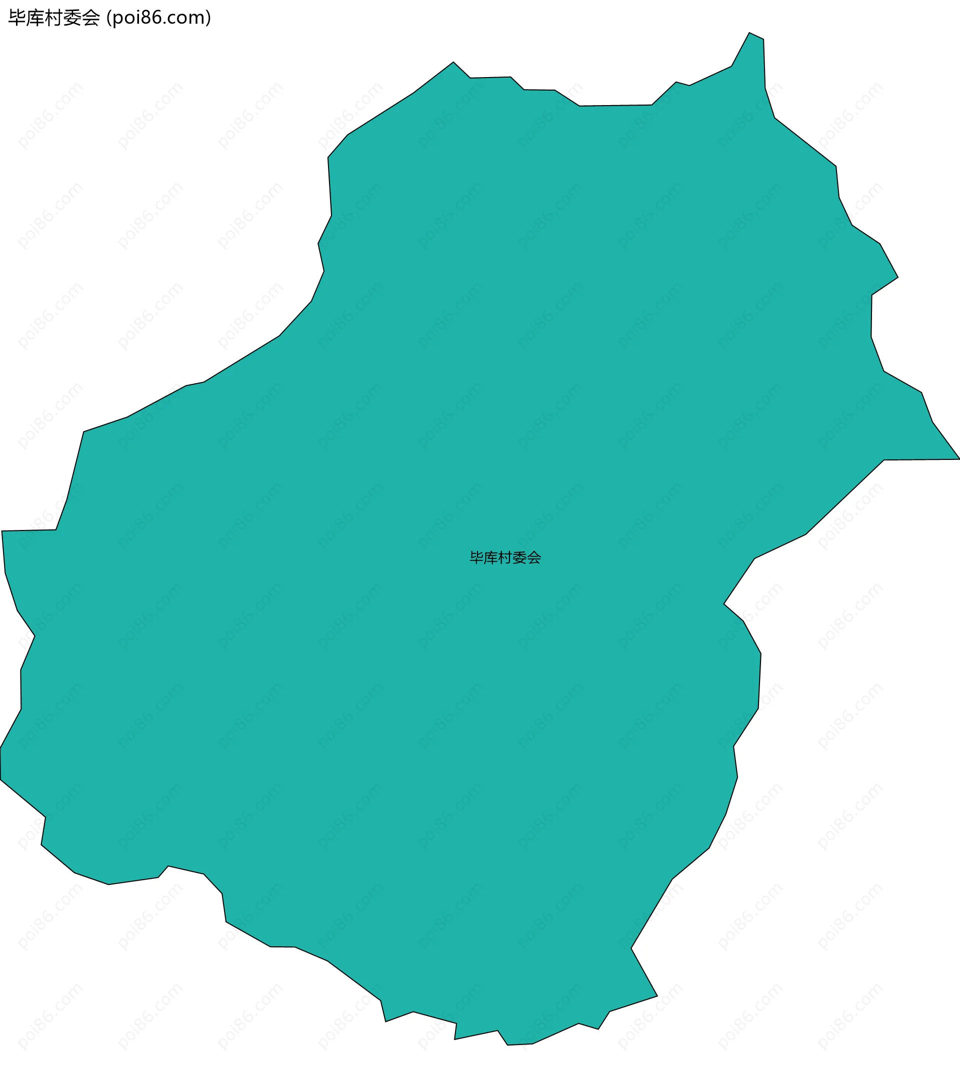 毕库村委会边界地图