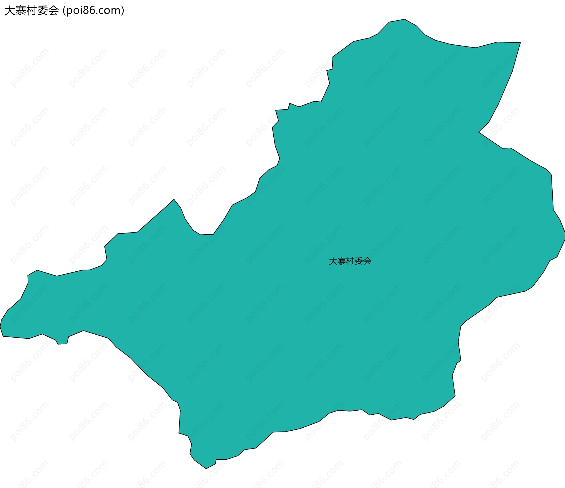 大寨村委会边界地图