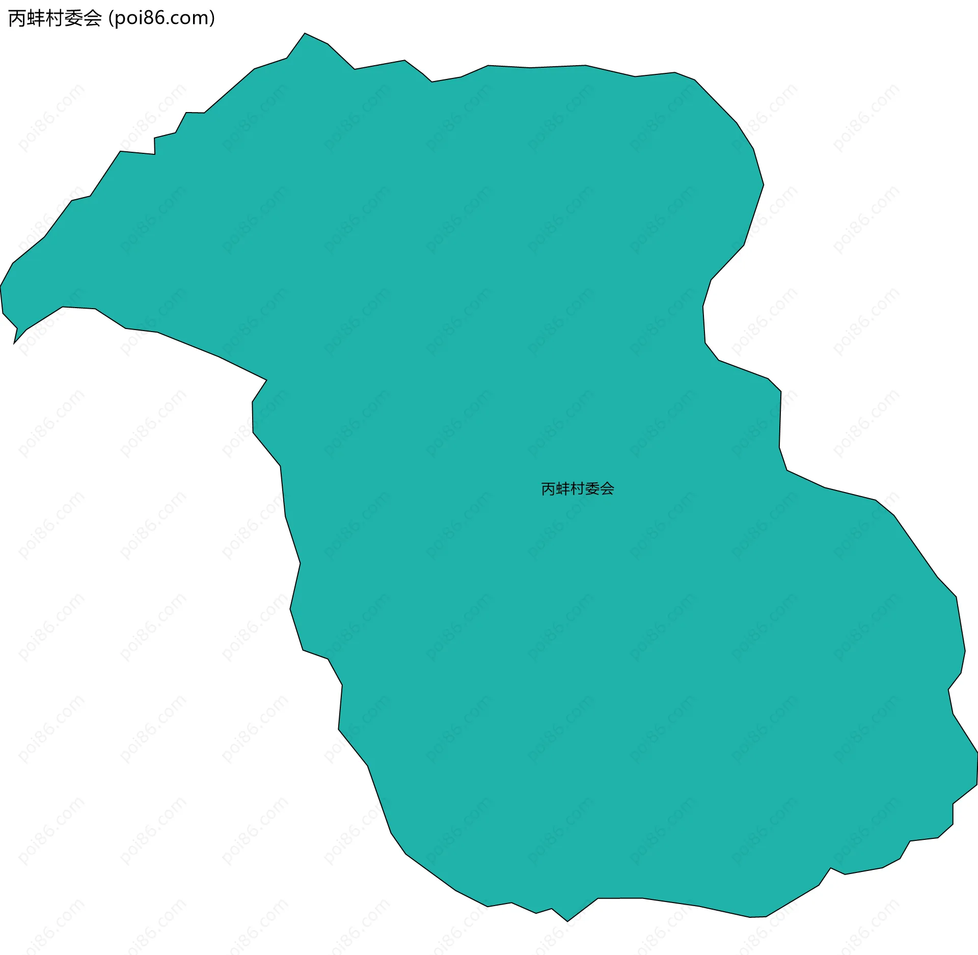 丙蚌村委会边界地图