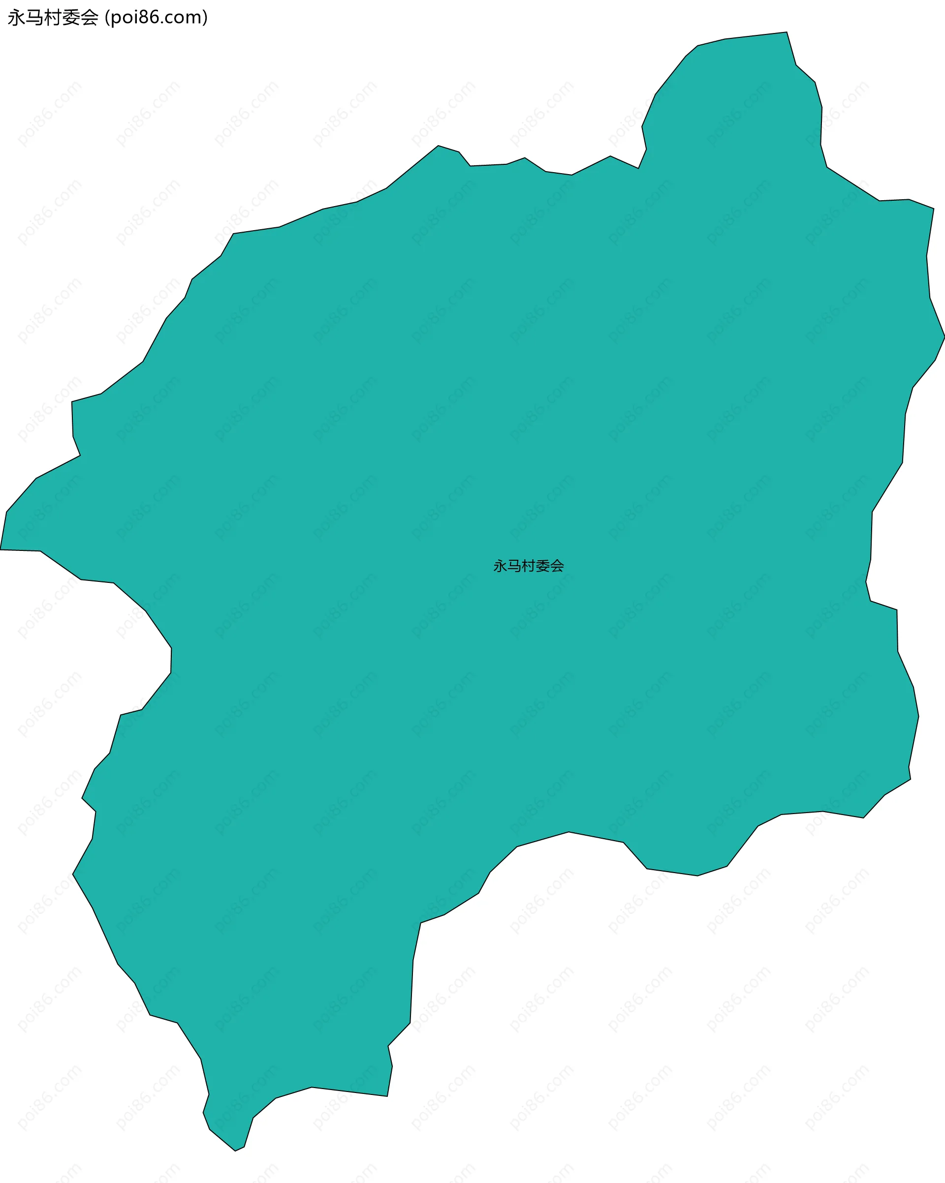 永马村委会边界地图