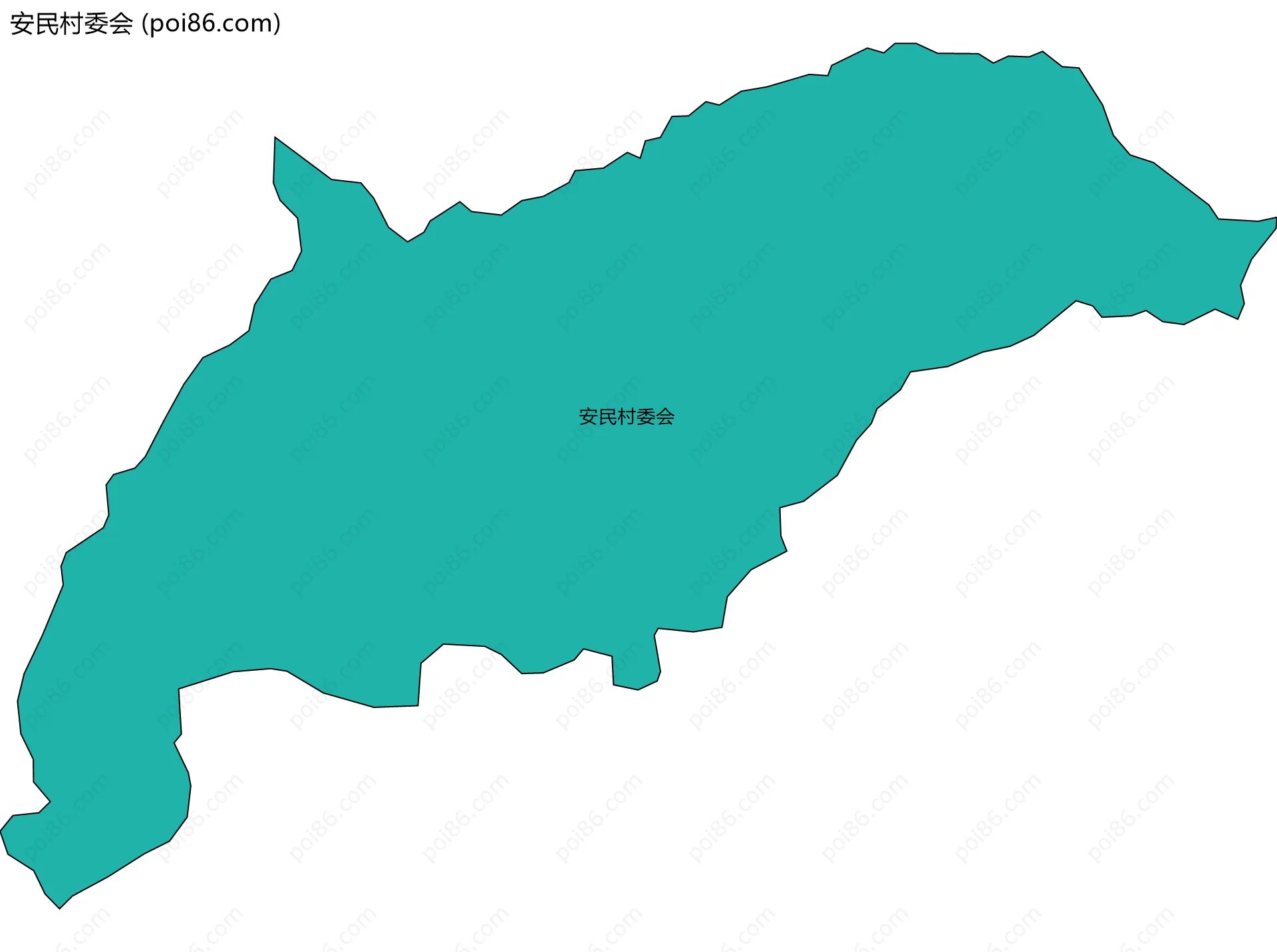 安民村委会边界地图