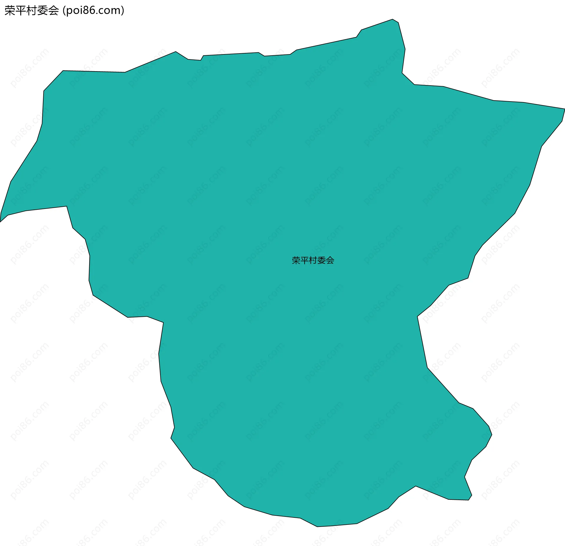 荣平村委会边界地图