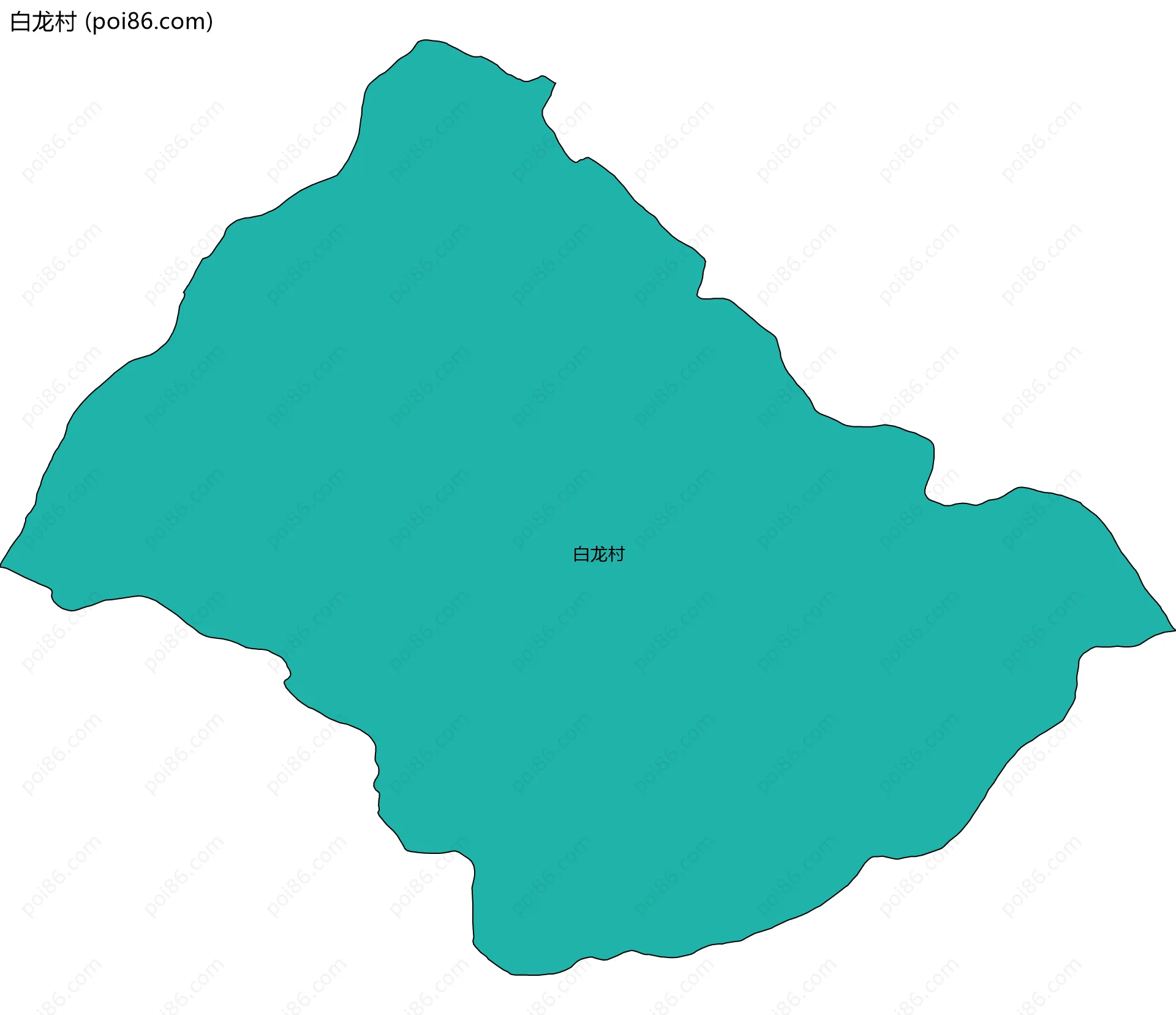 白龙村边界地图