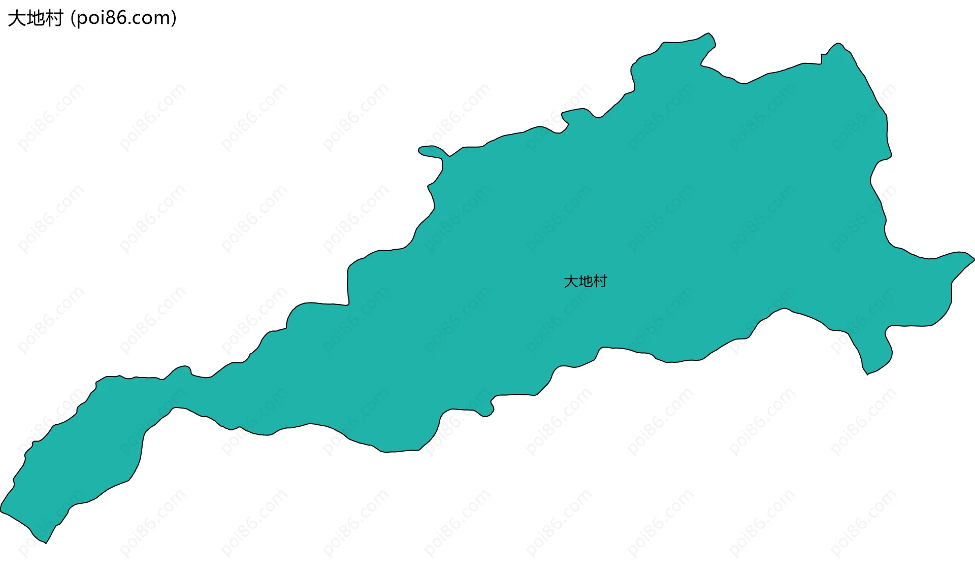 大地村边界地图
