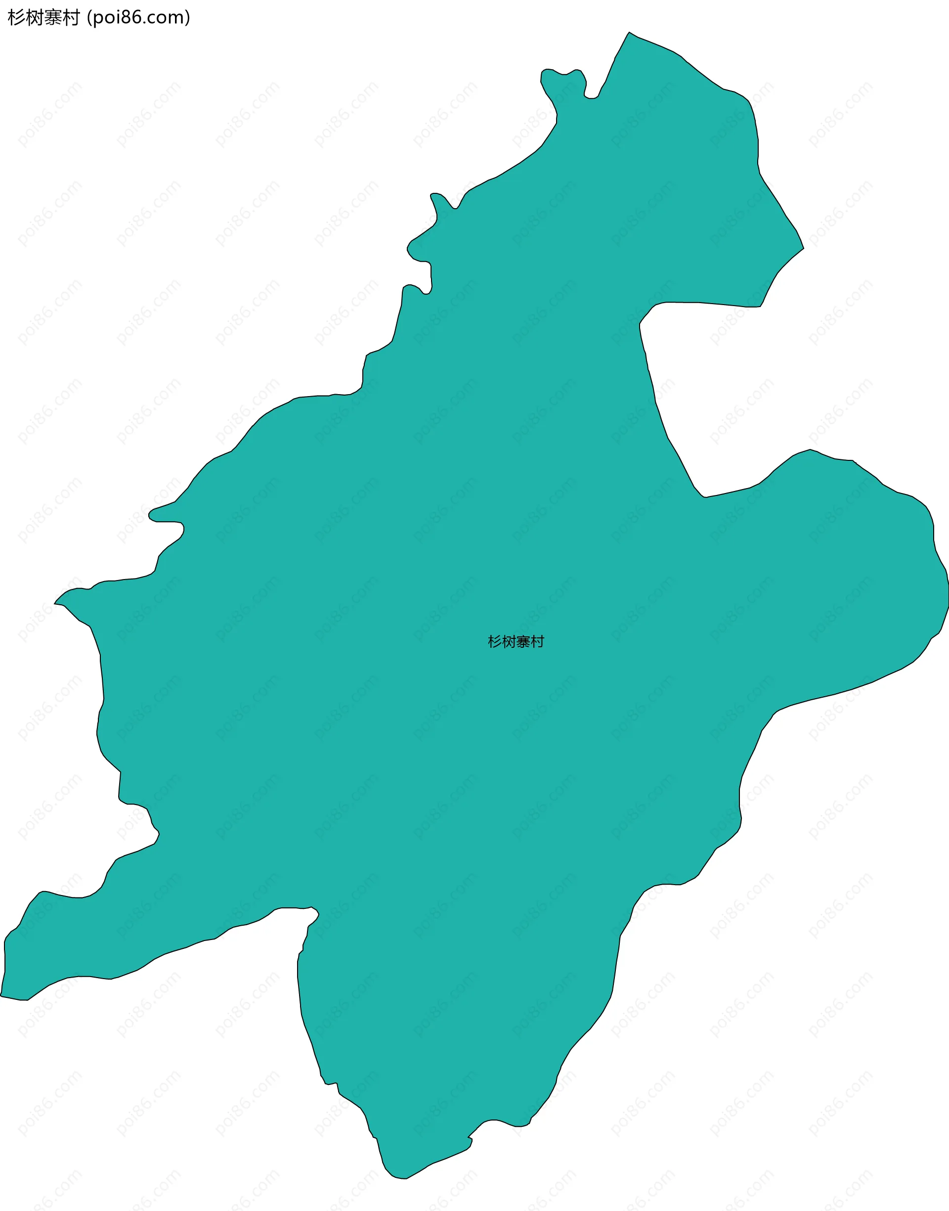 杉树寨村边界地图