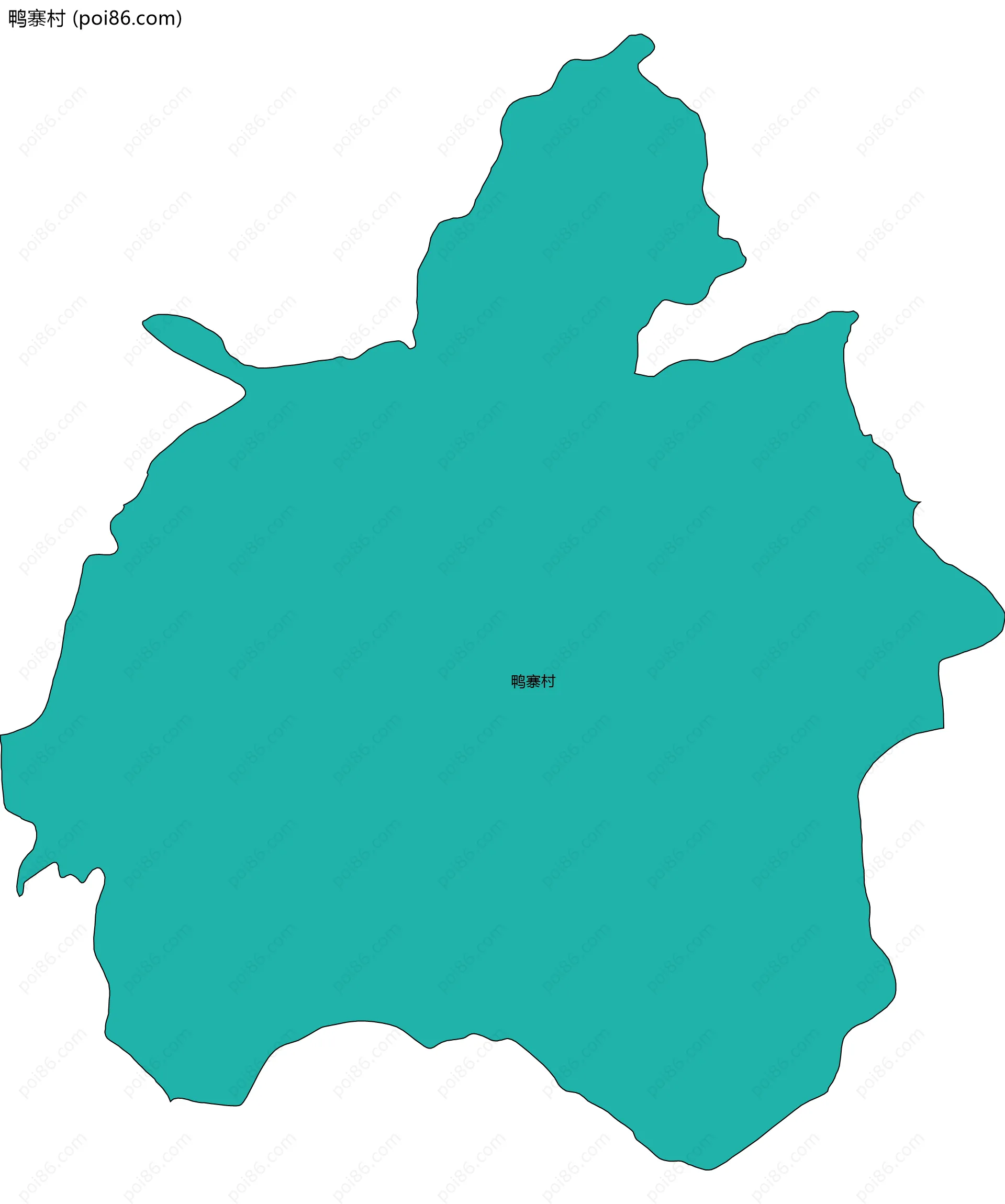 鸭寨村边界地图