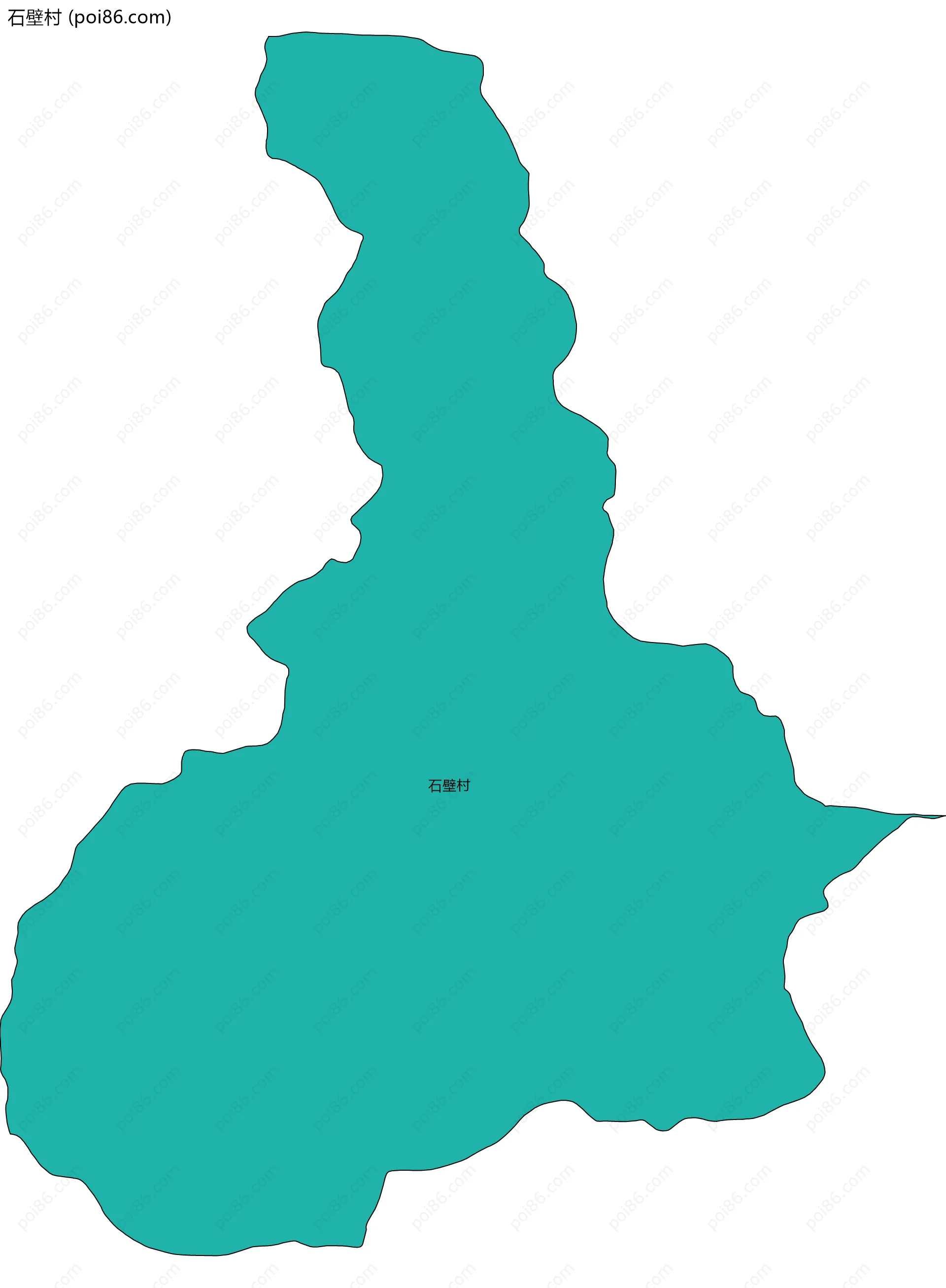 石壁村边界地图
