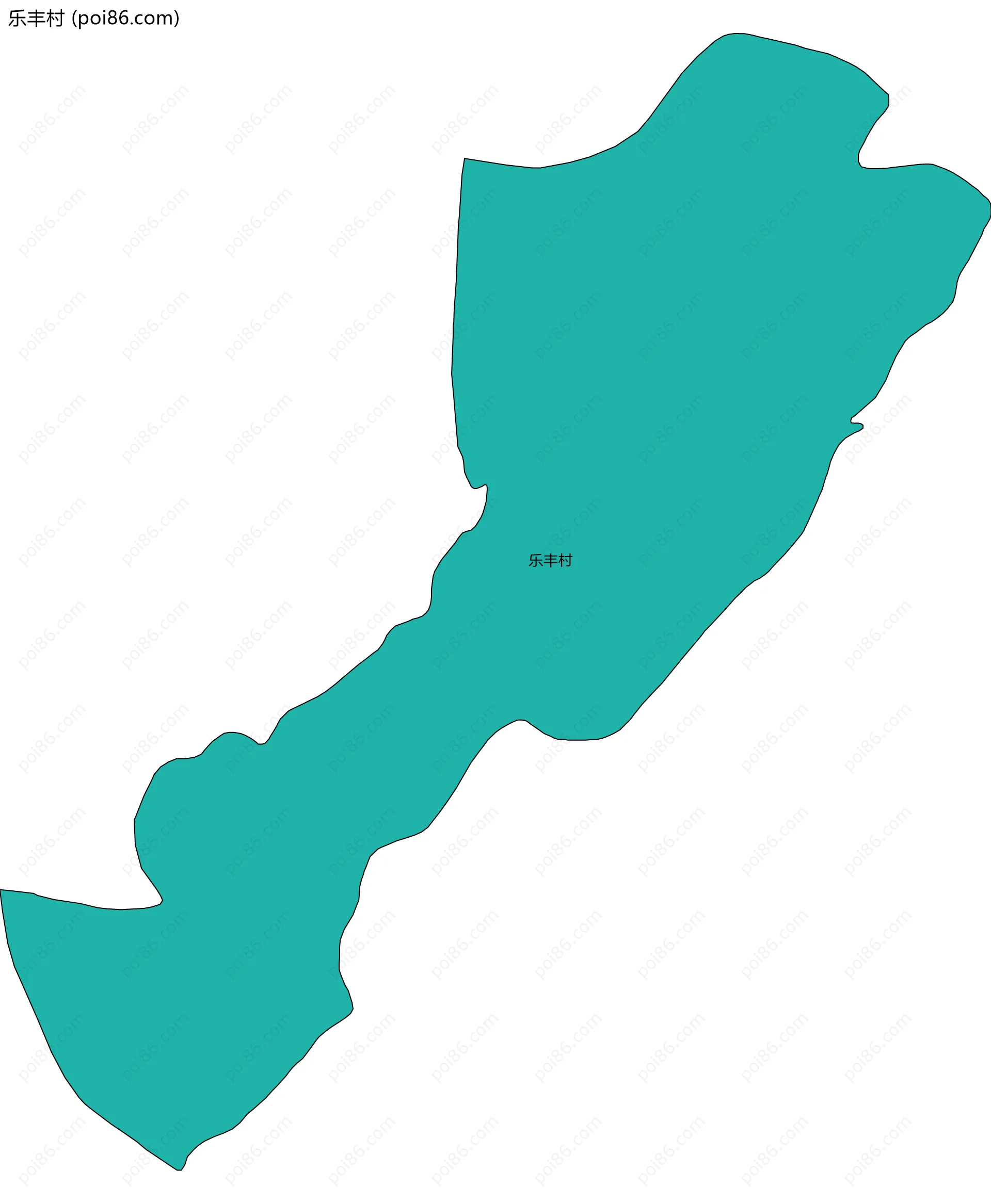 乐丰村边界地图