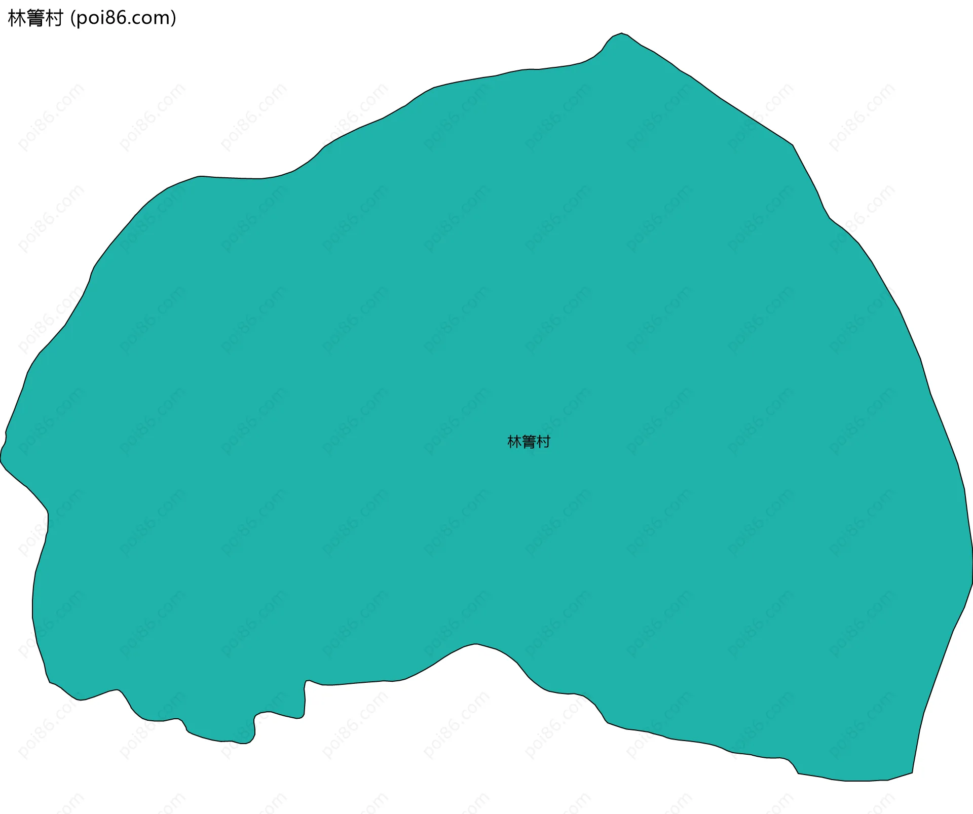 林箐村边界地图