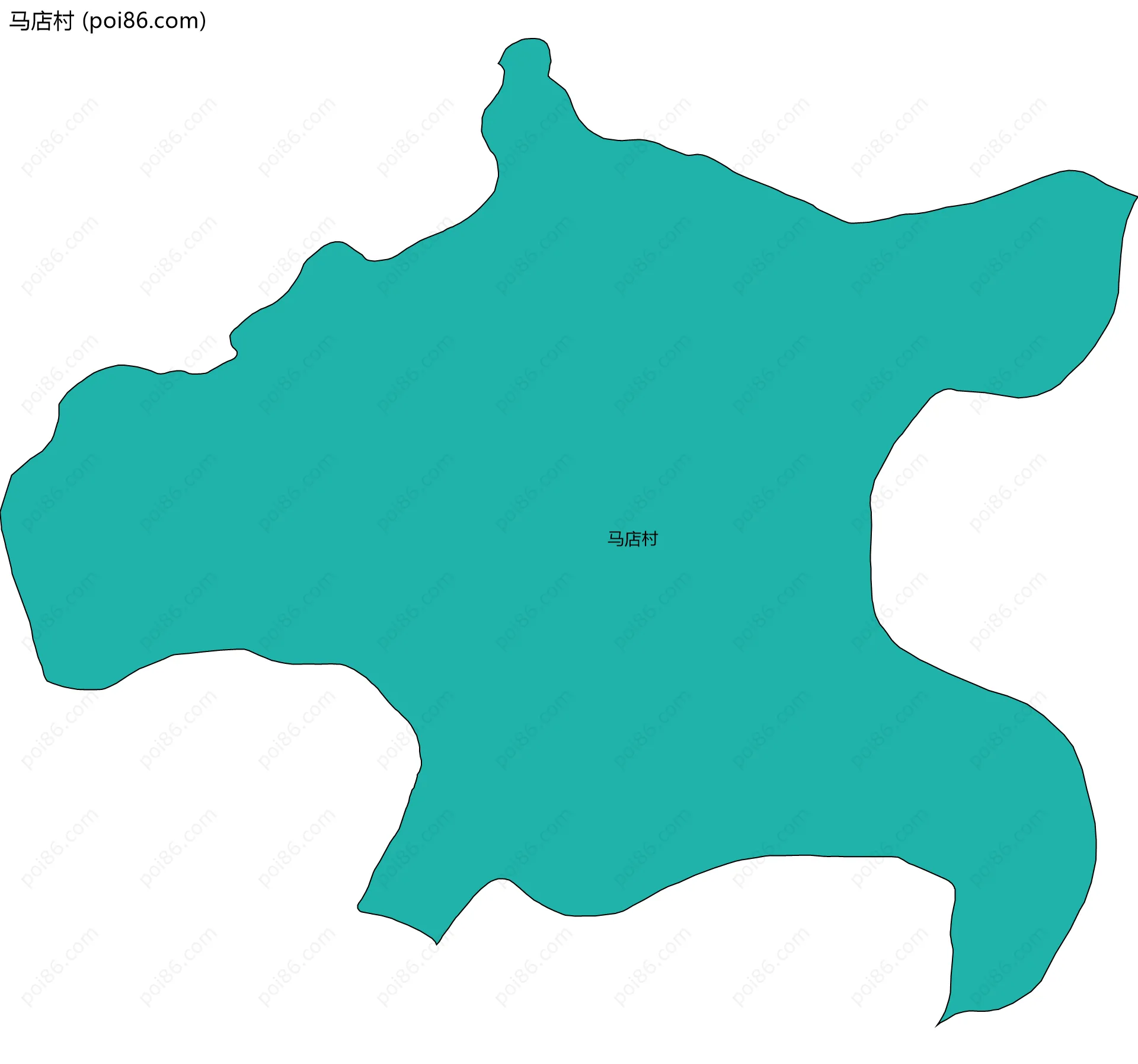 马店村边界地图