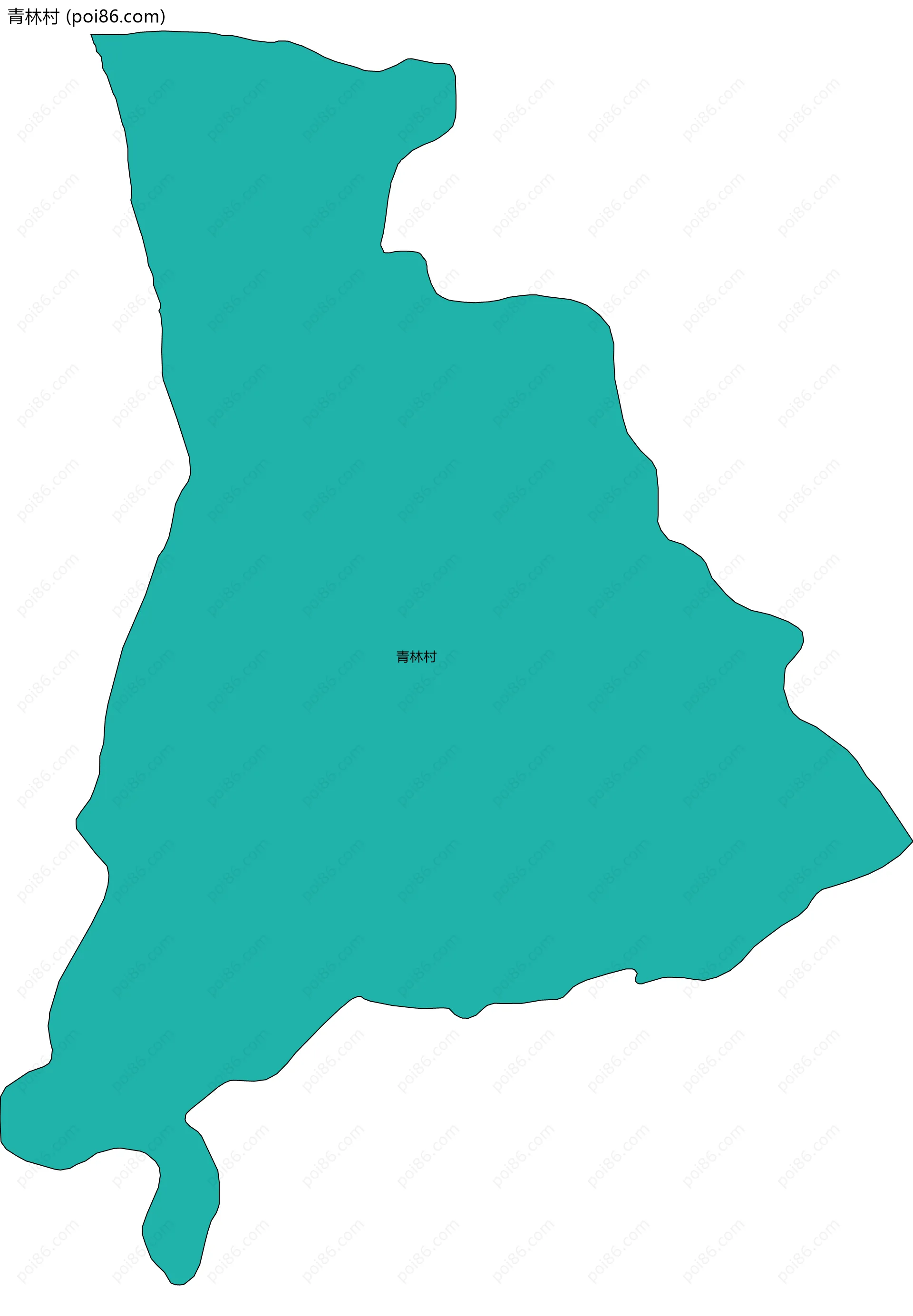 青林村边界地图