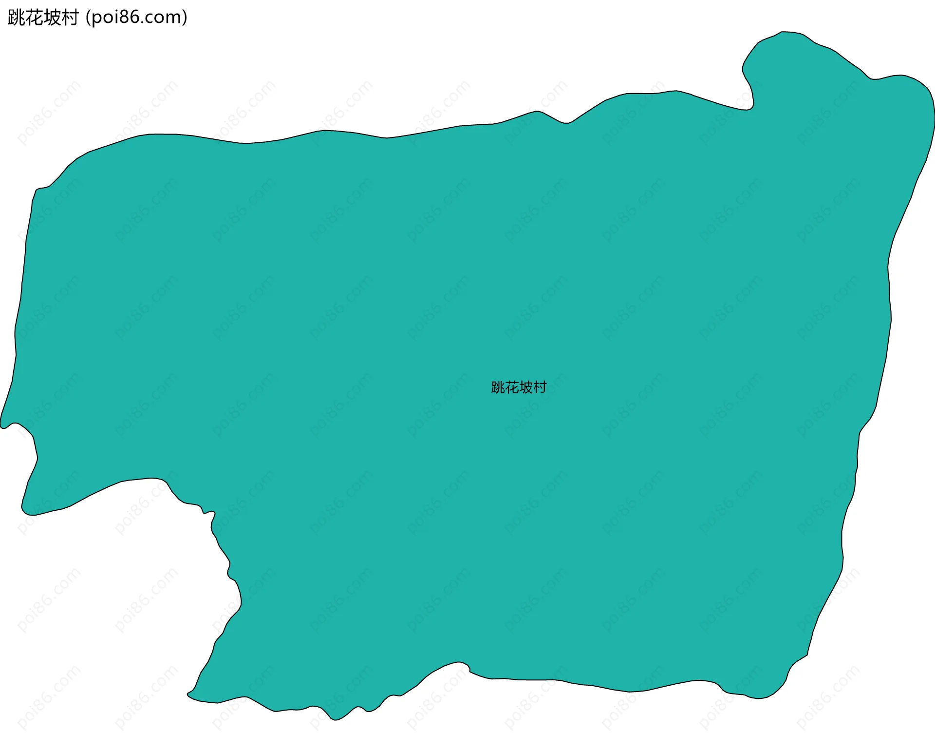 跳花坡村边界地图
