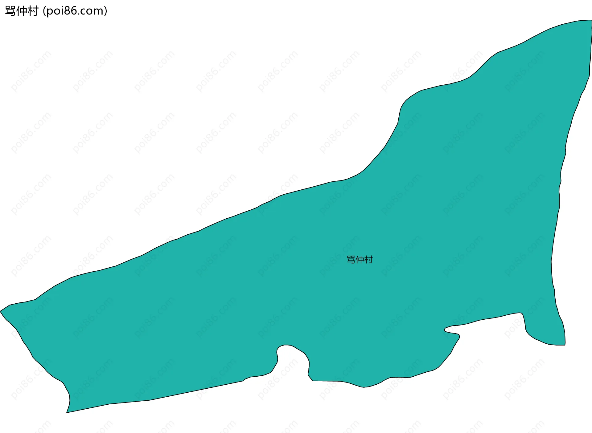 骂仲村边界地图