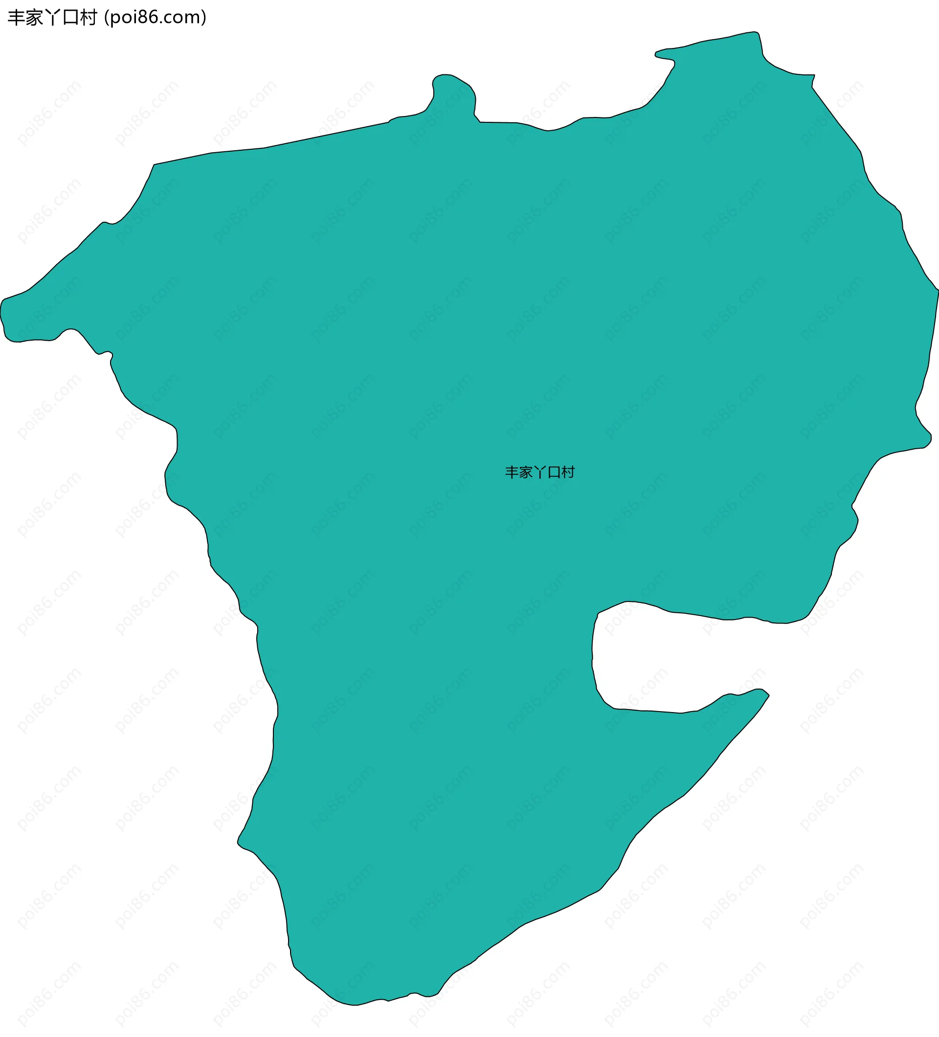 丰家丫口村边界地图