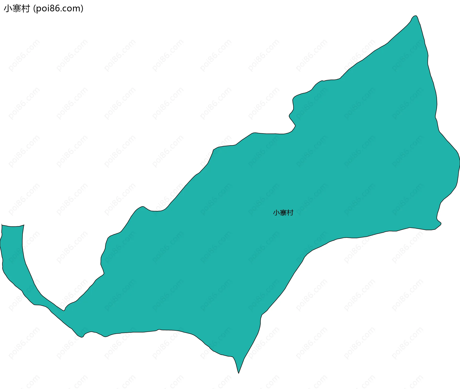 小寨村边界地图
