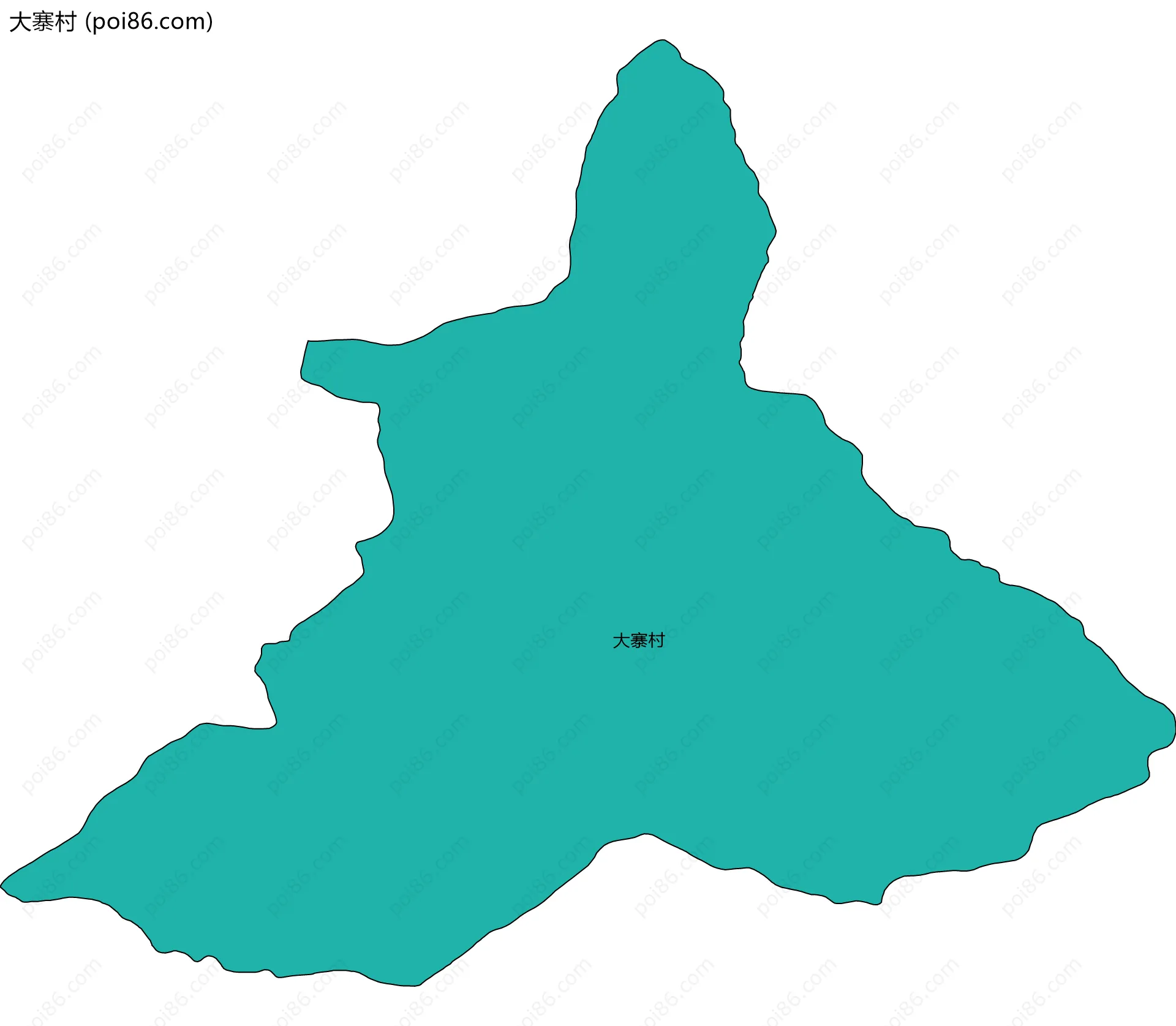 大寨村边界地图
