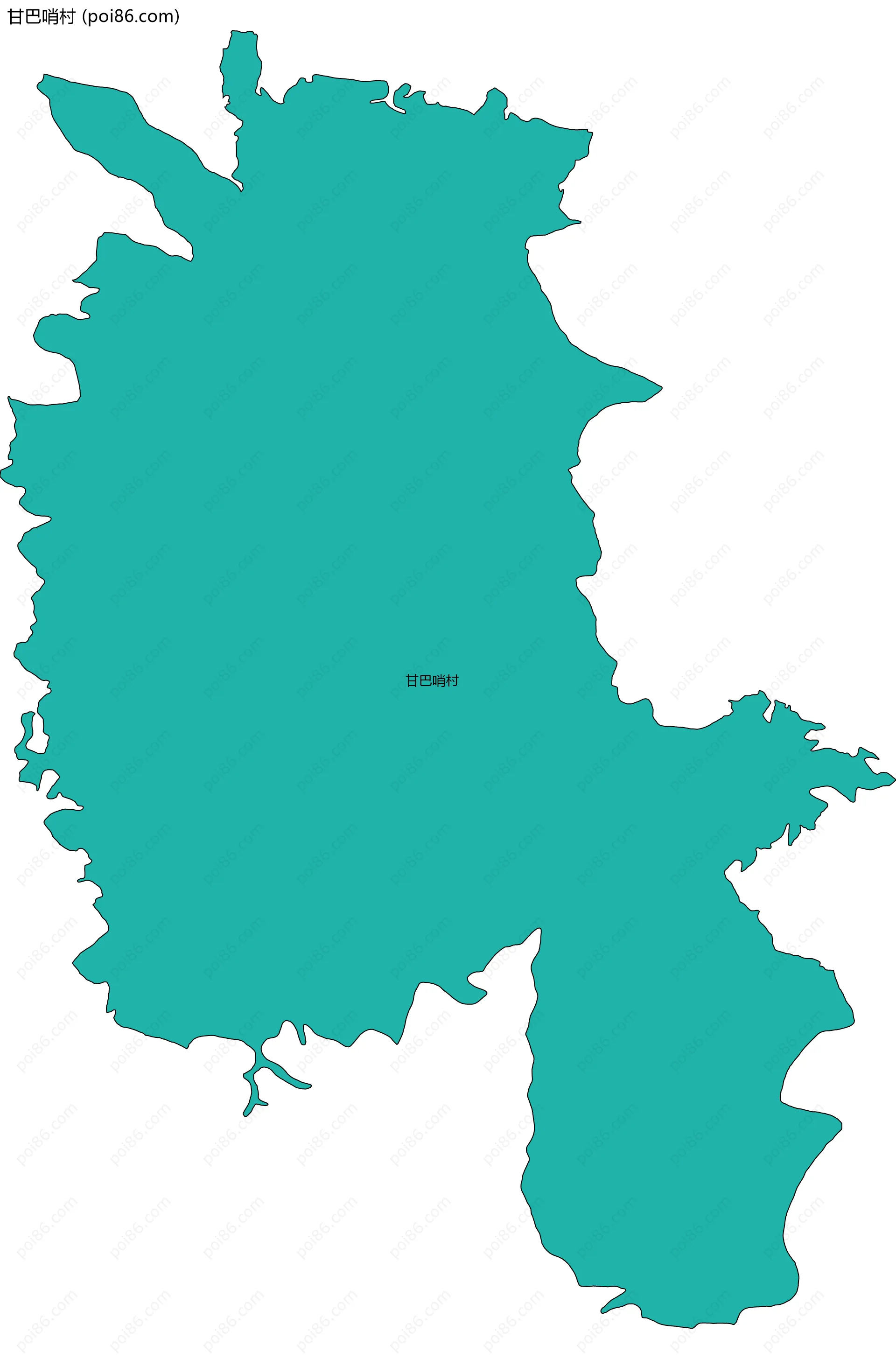 甘巴哨村边界地图