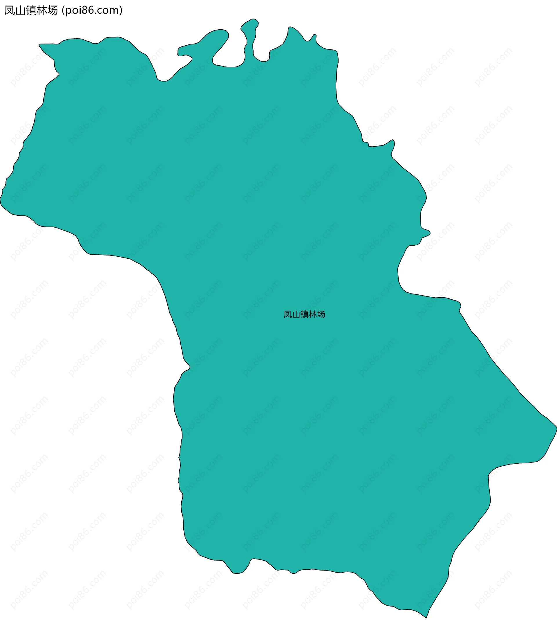 凤山镇林场边界地图
