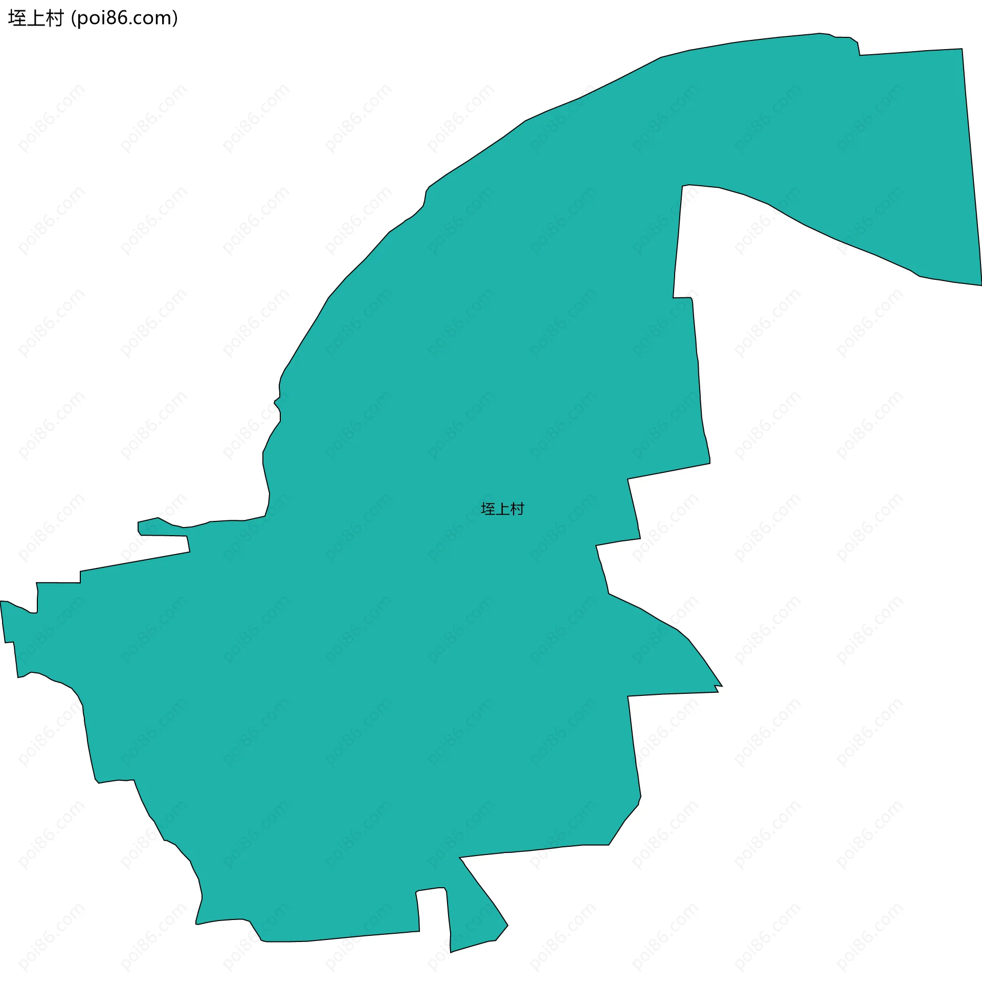 垤上村边界地图