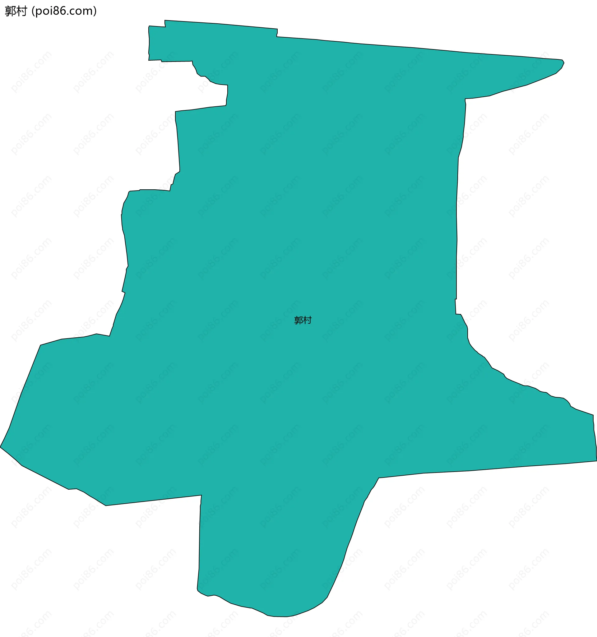 郭村边界地图