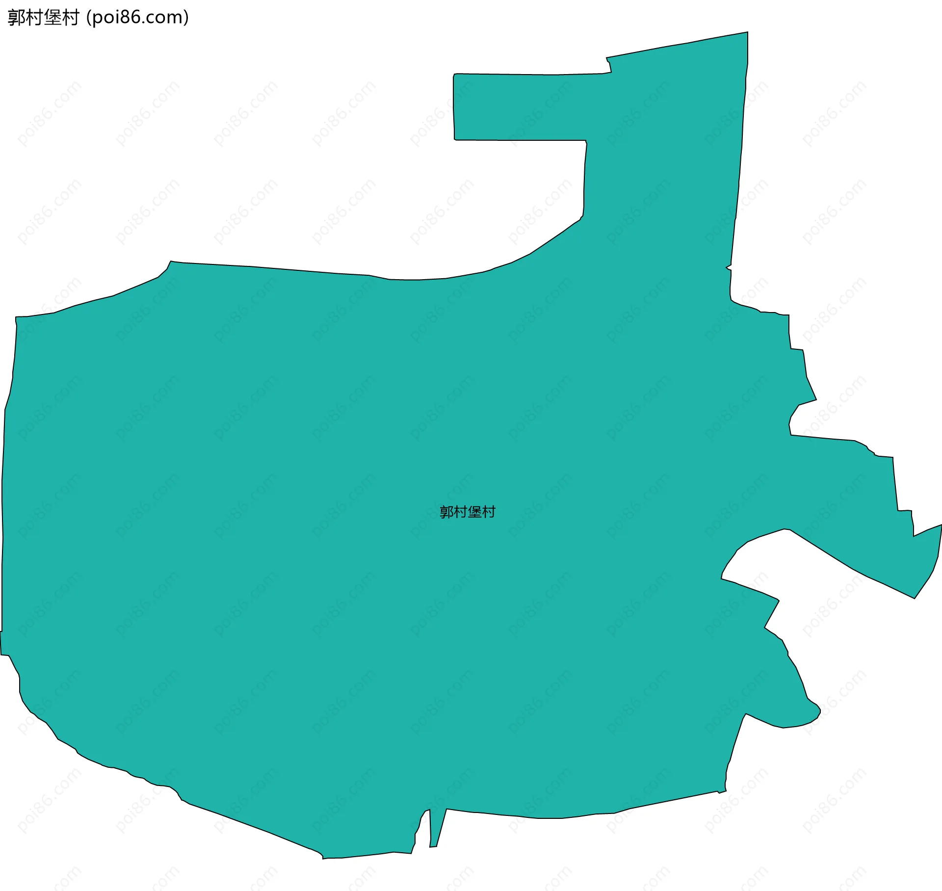 郭村堡村边界地图