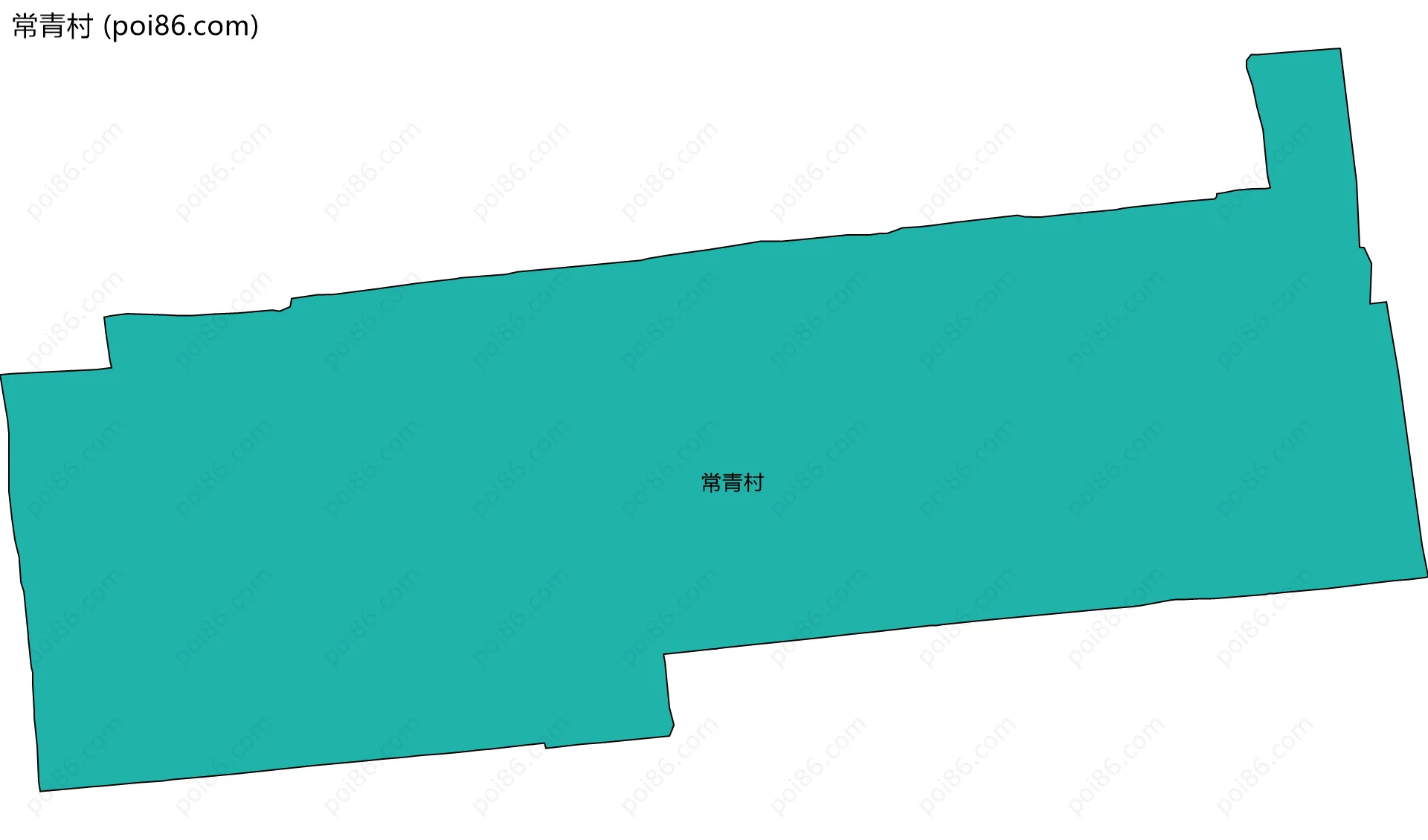 常青村边界地图