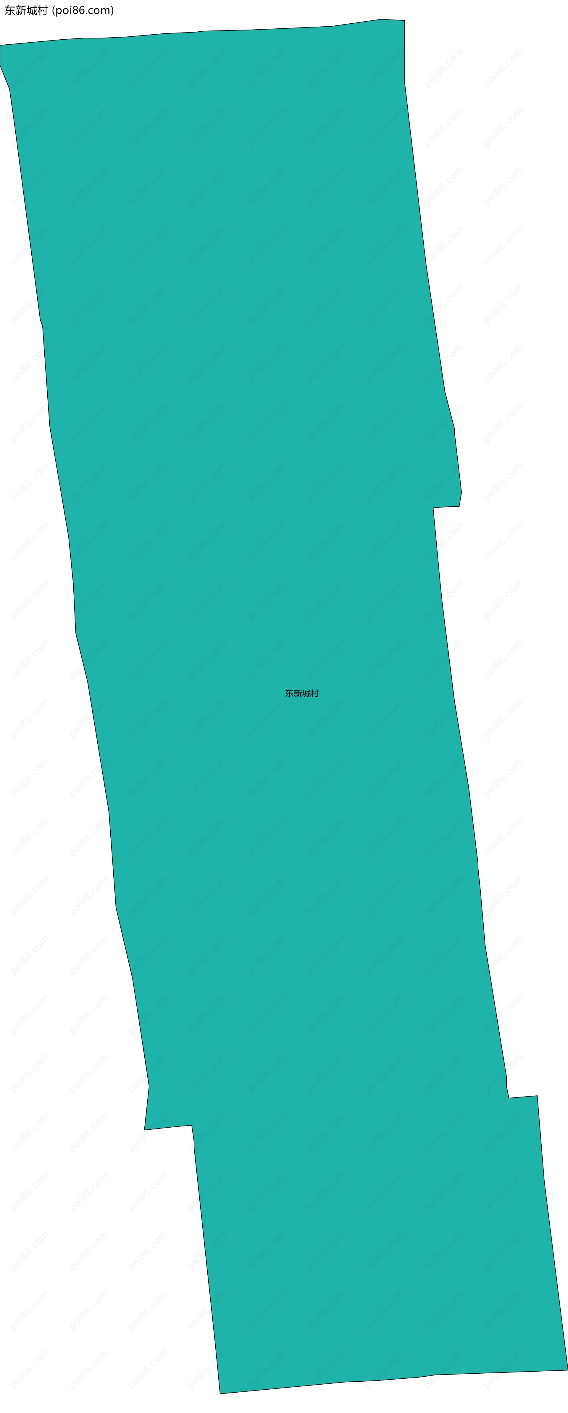 东新城村边界地图