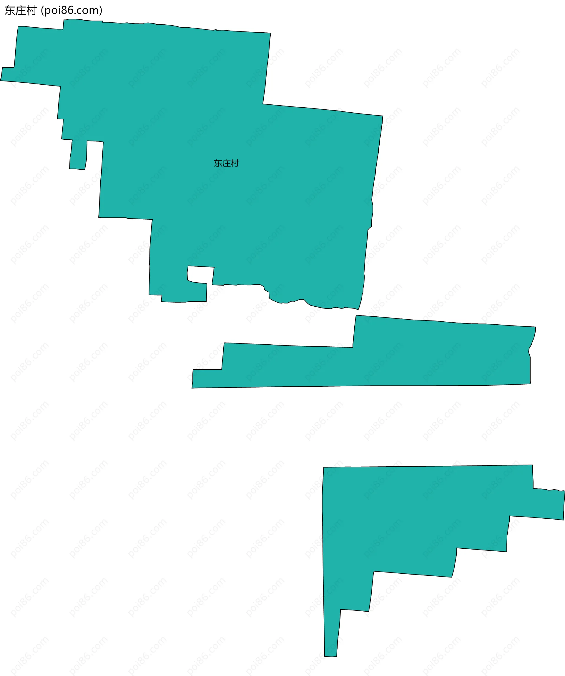 东庄村边界地图