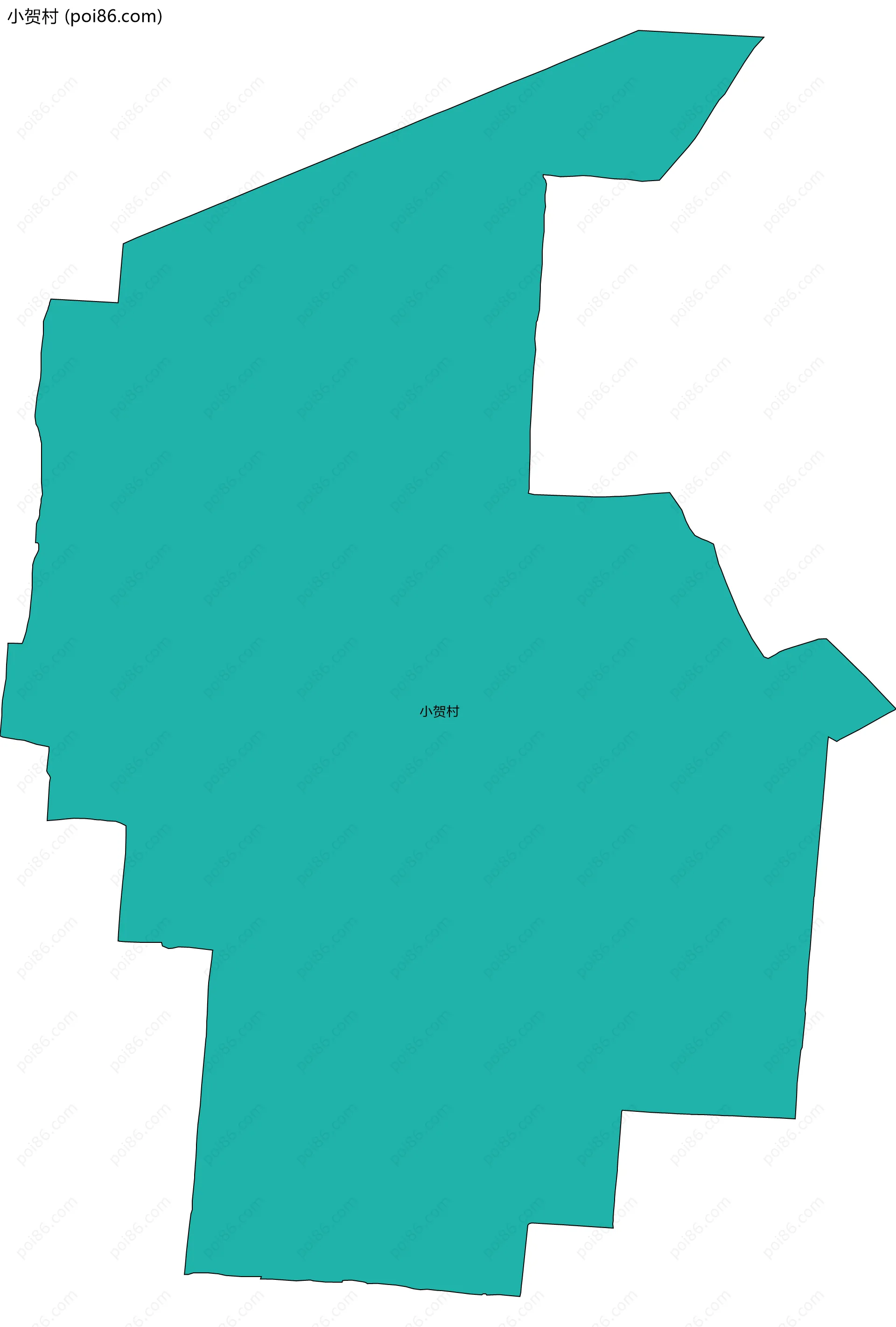 小贺村边界地图