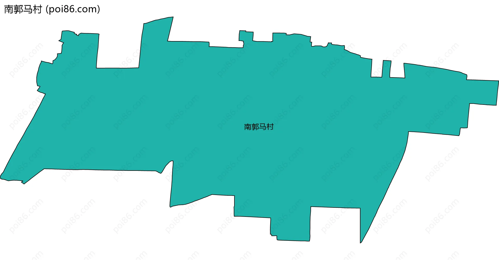 南郭马村边界地图