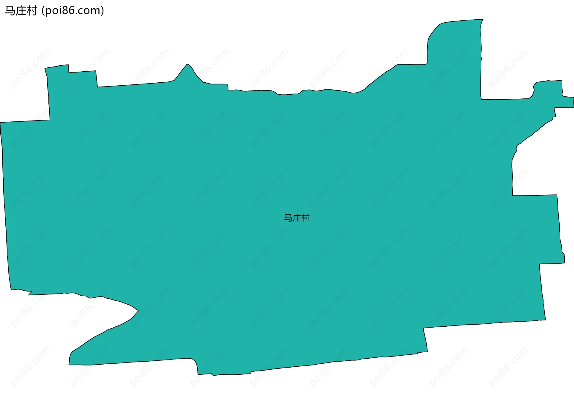 马庄村边界地图