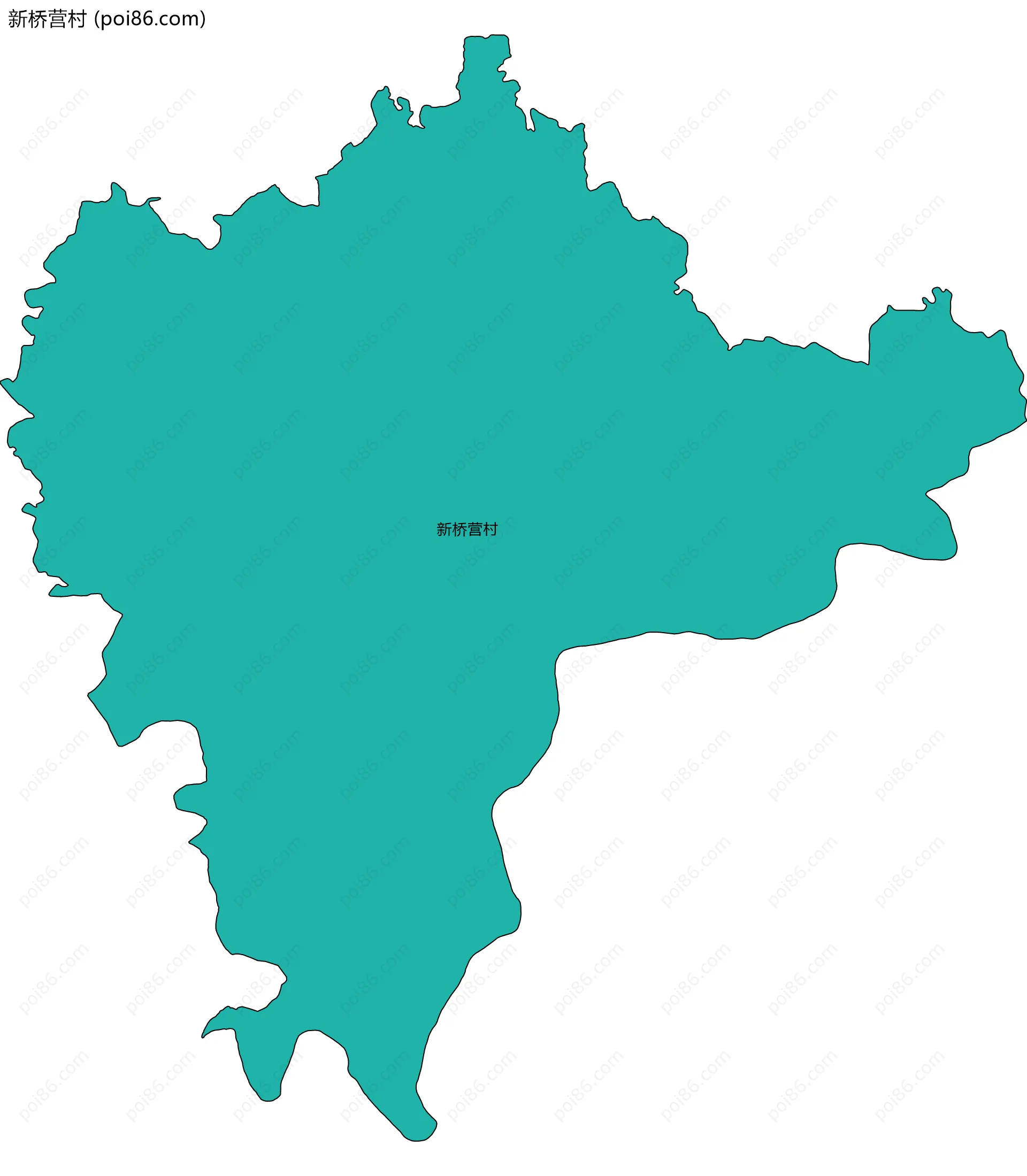 新桥营村边界地图