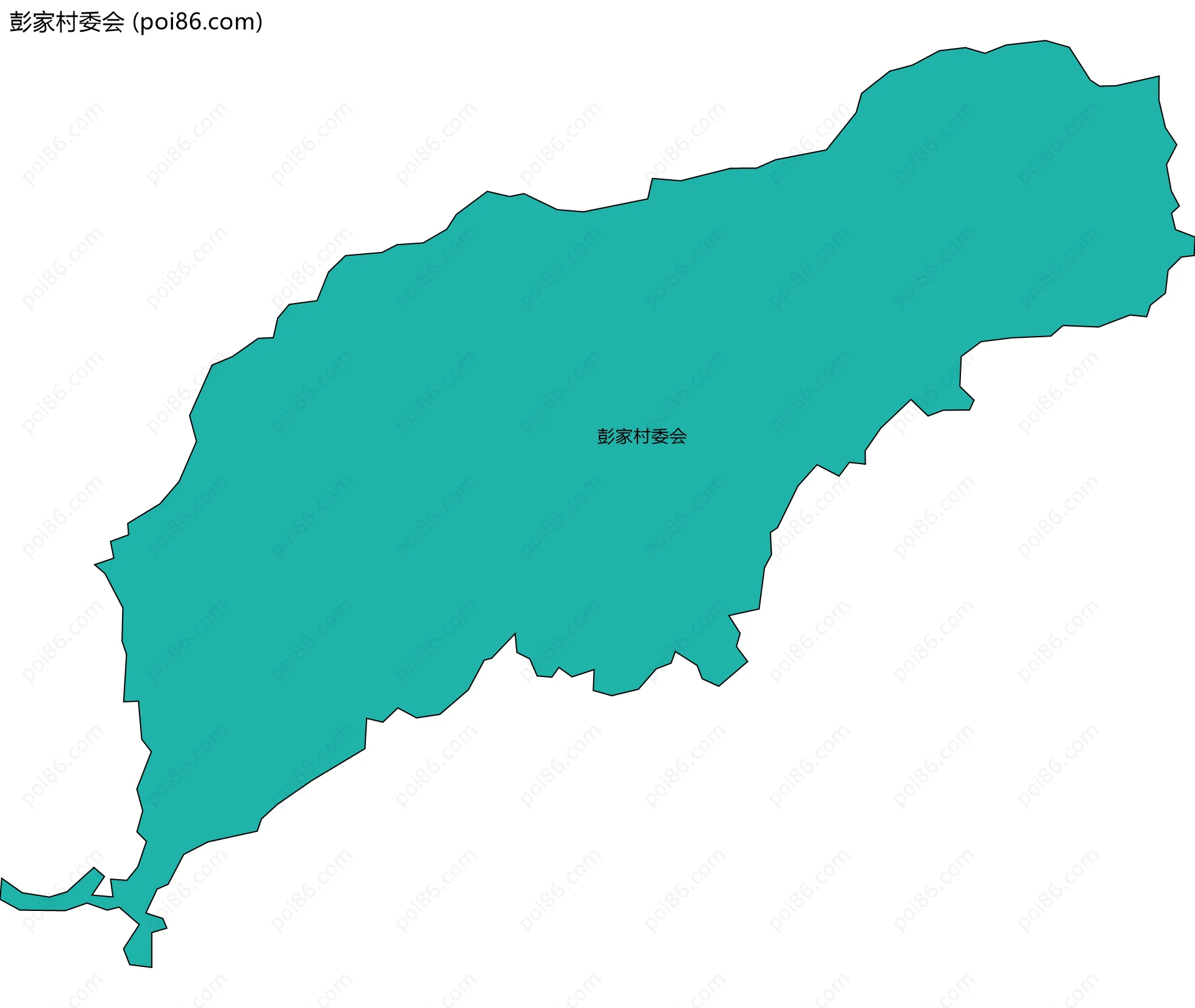 彭家村委会边界地图