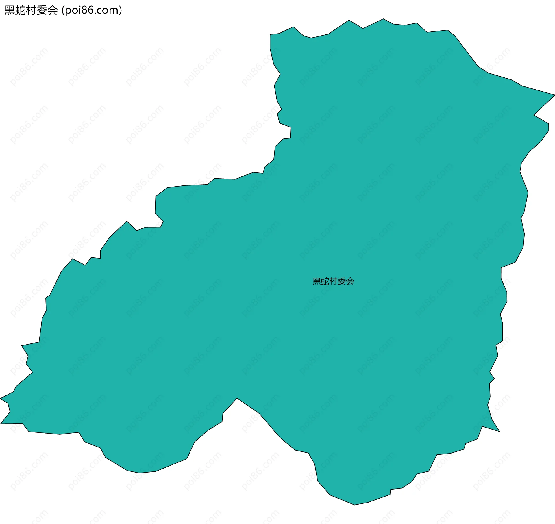 黑蛇村委会边界地图