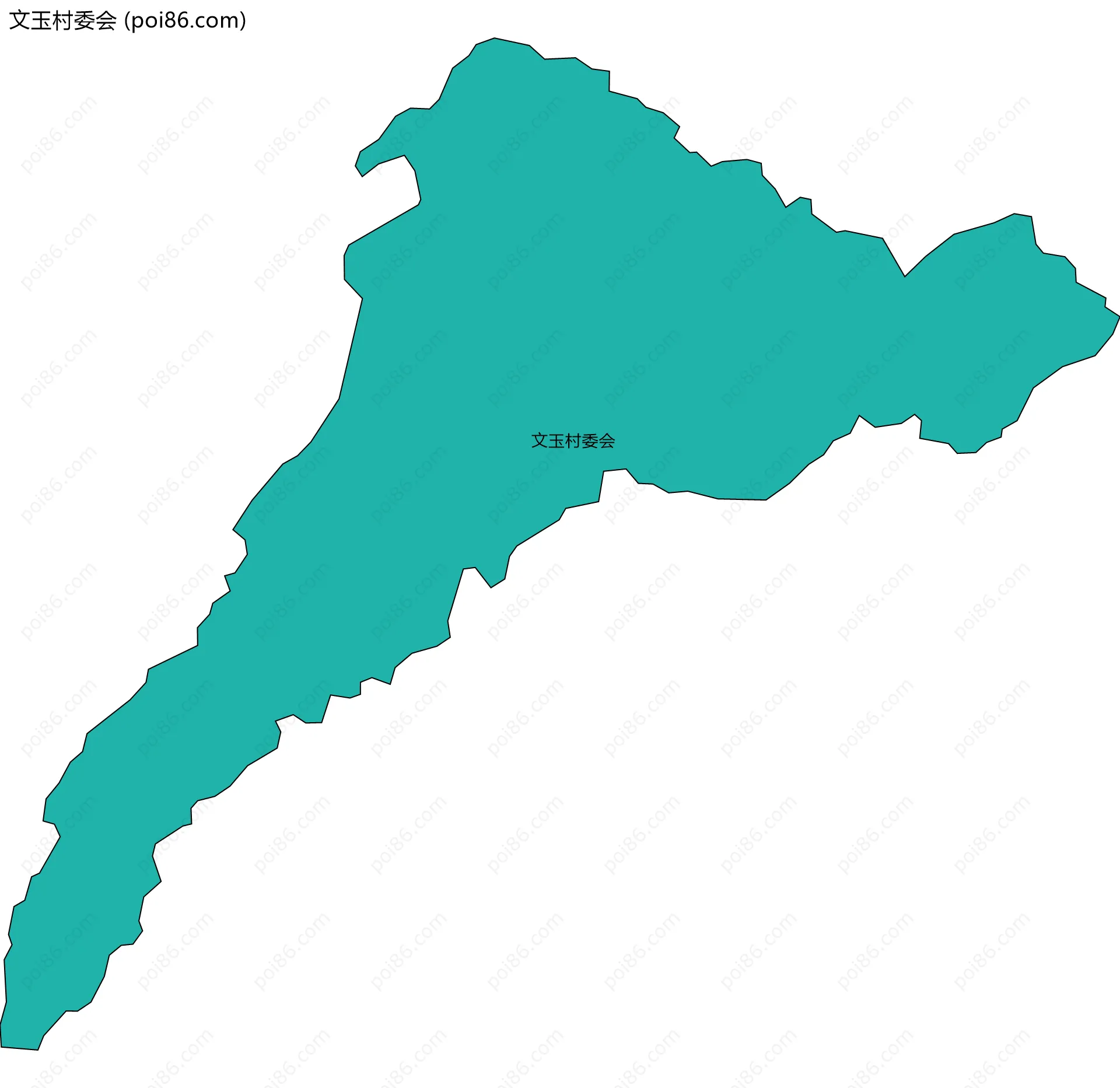 文玉村委会边界地图