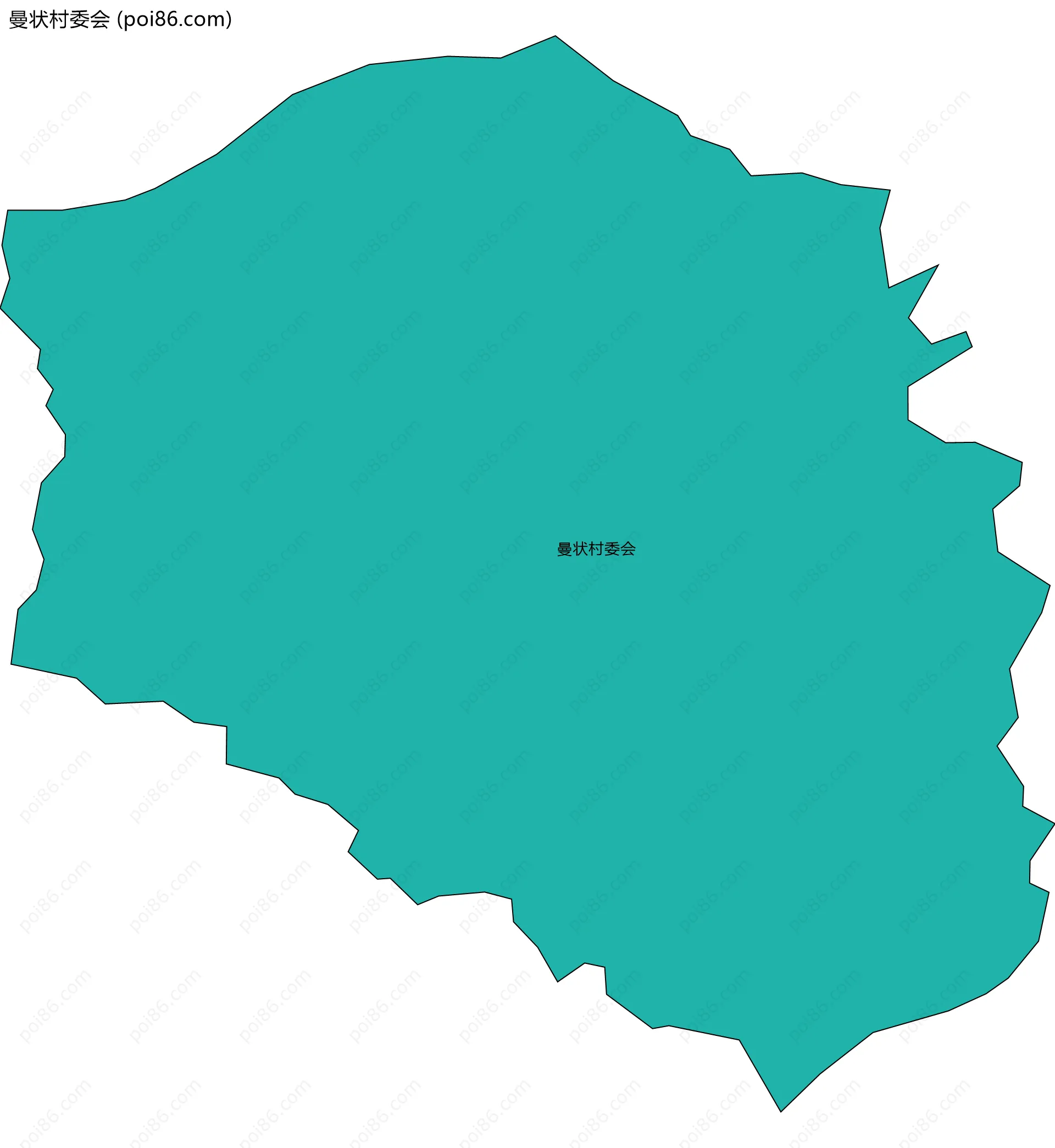 曼状村委会边界地图