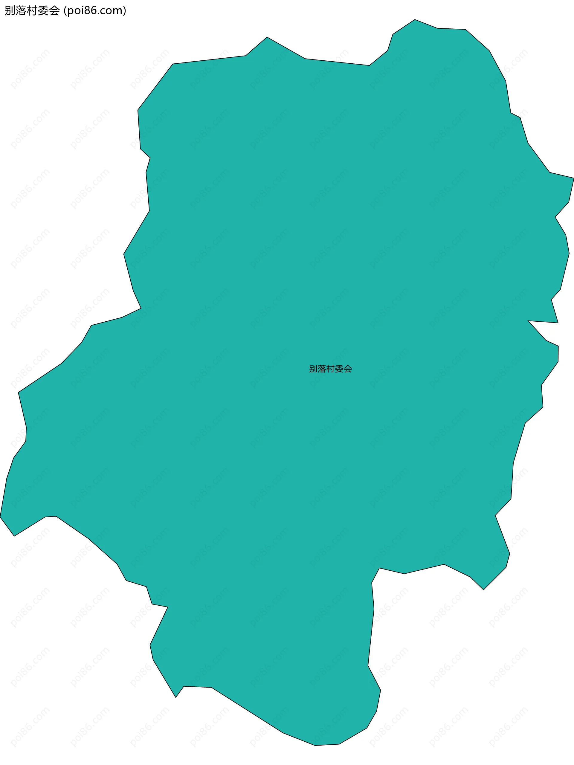 别落村委会边界地图
