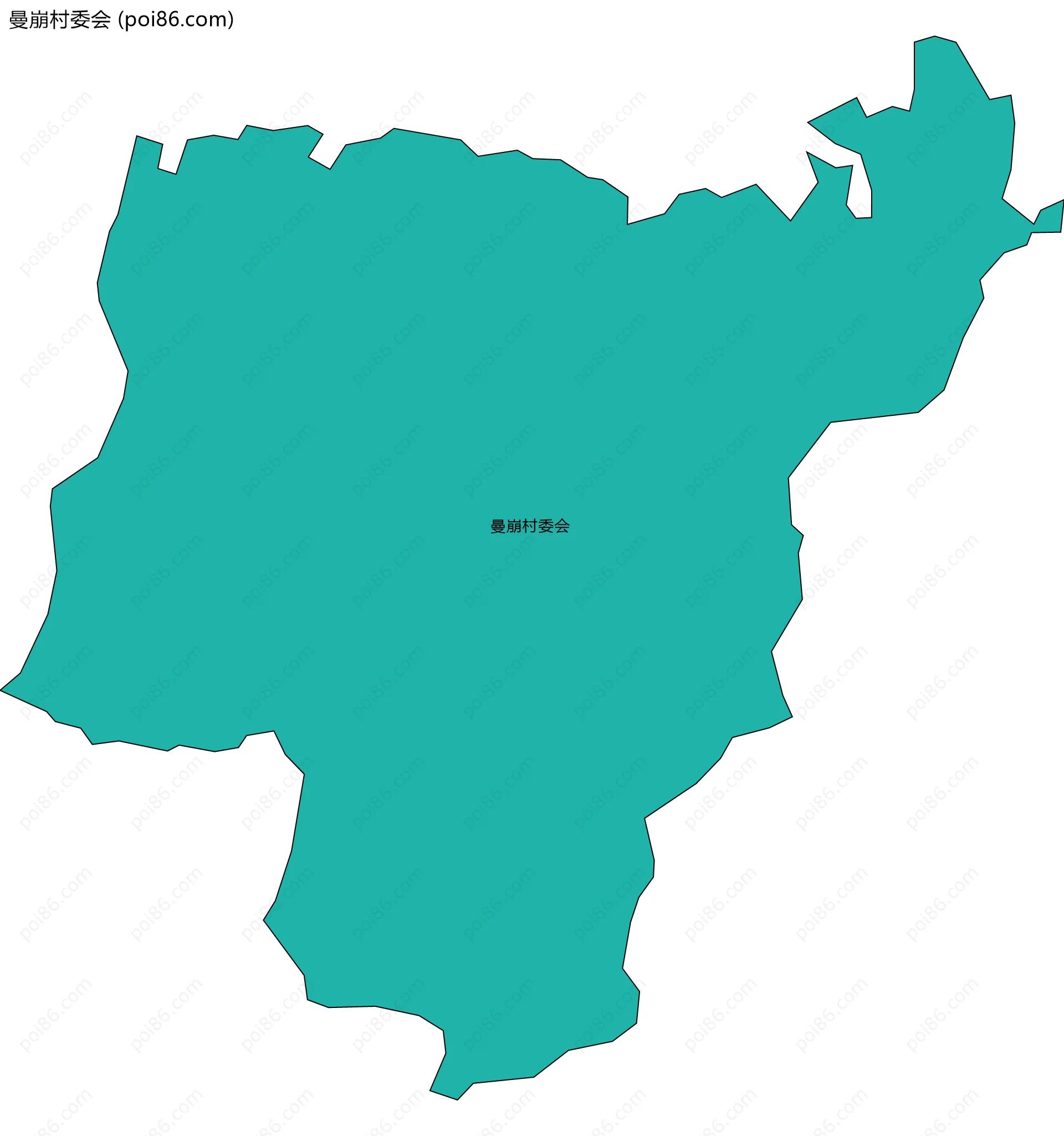 曼崩村委会边界地图