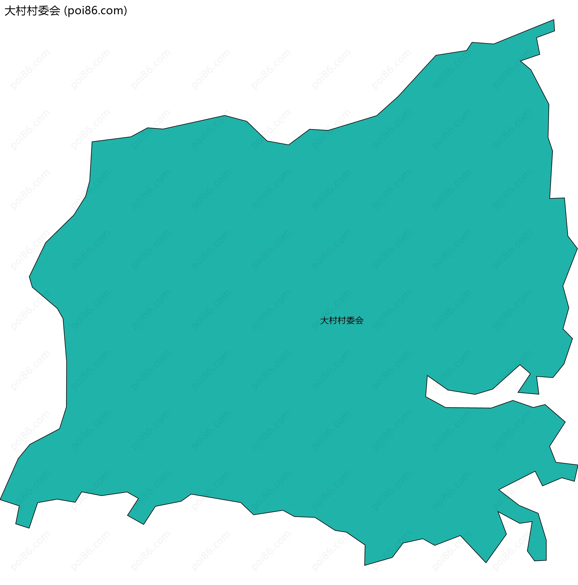 大村村委会边界地图