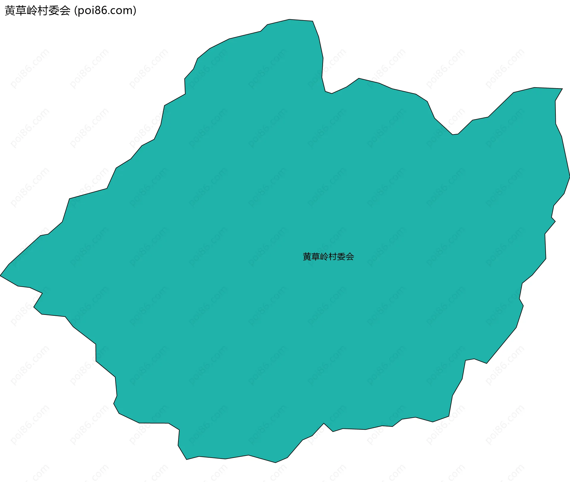 黄草岭村委会边界地图