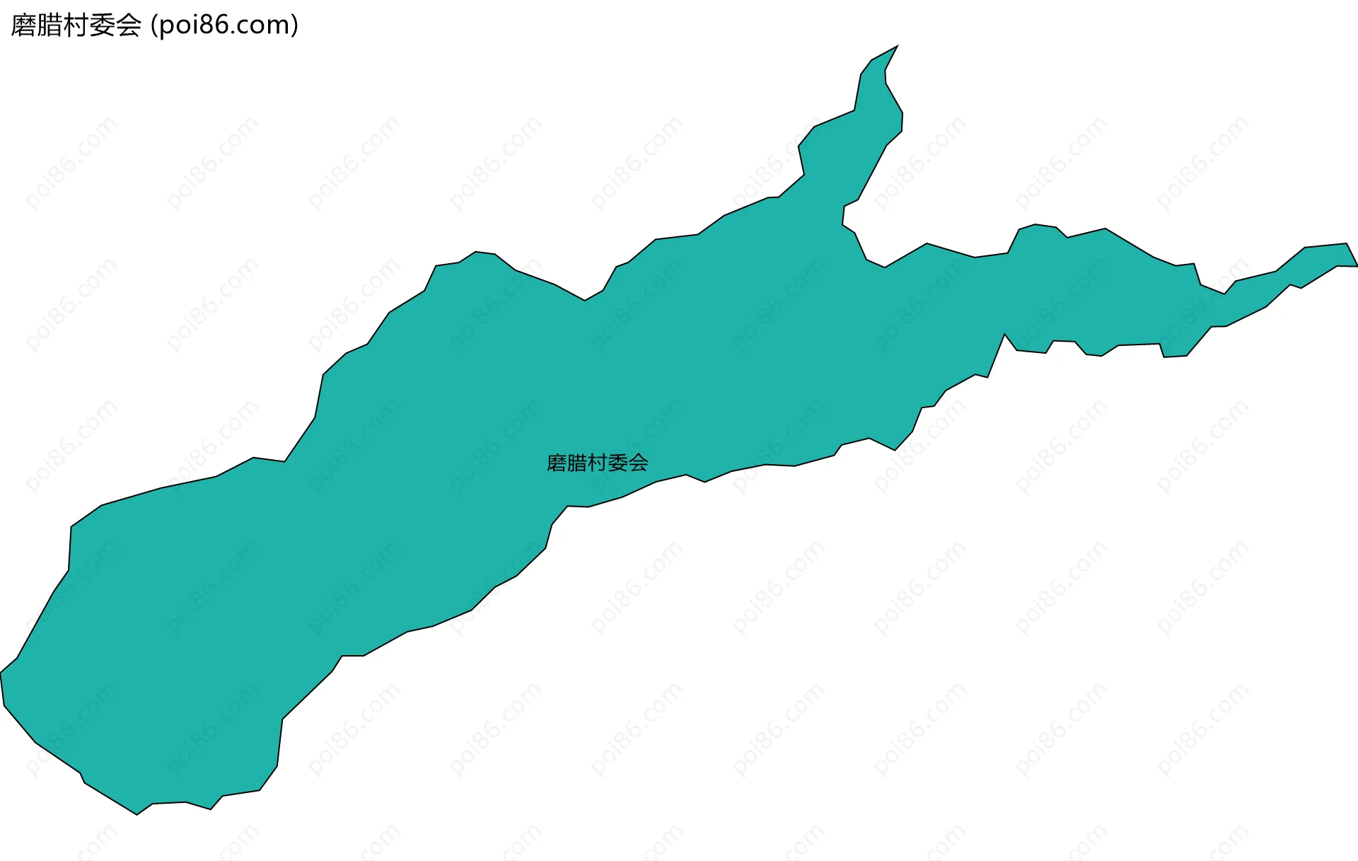磨腊村委会边界地图