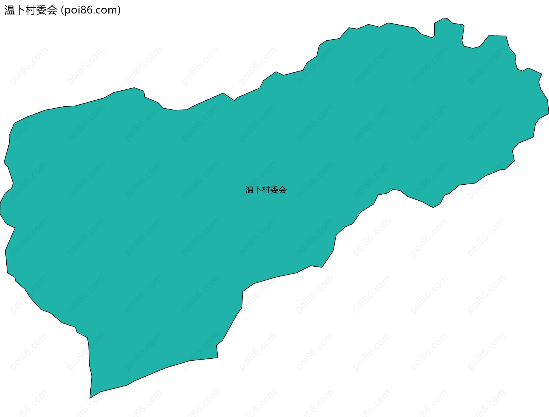 温卜村委会边界地图