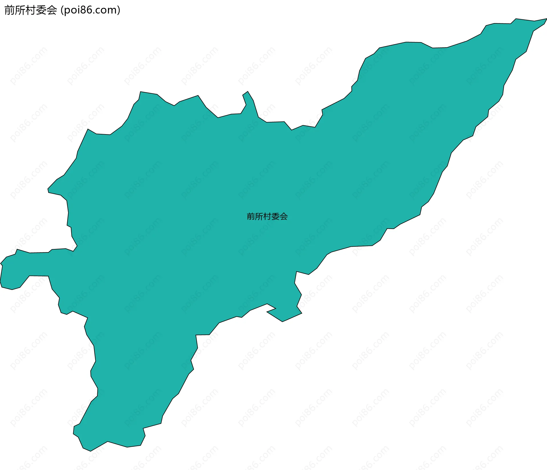 前所村委会边界地图