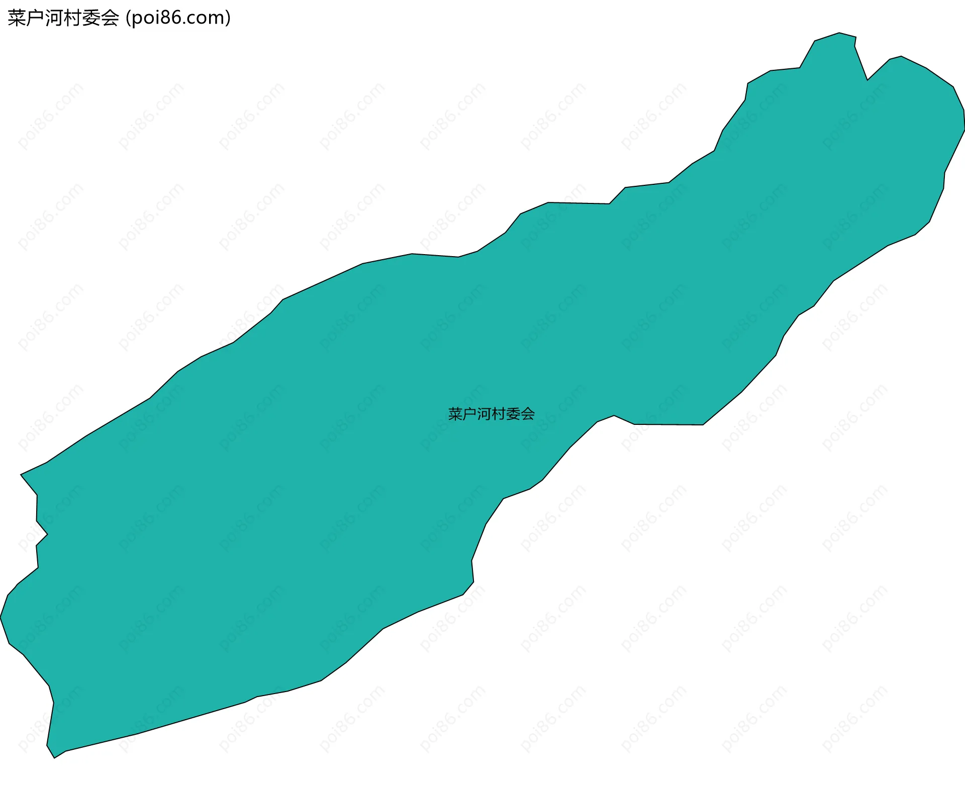 菜户河村委会边界地图