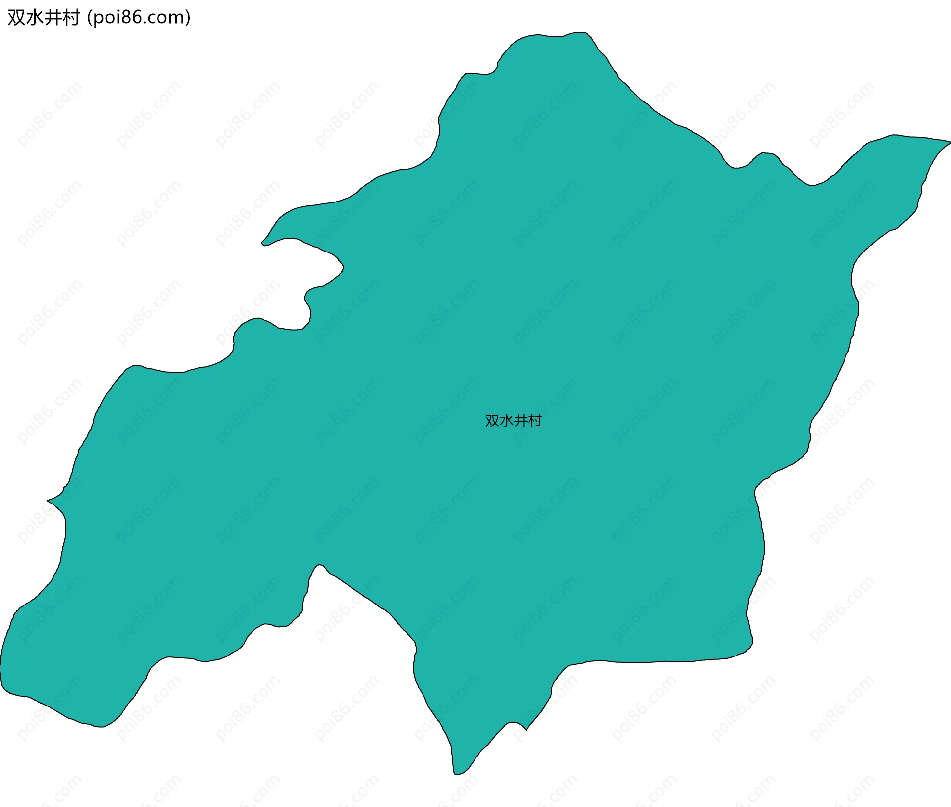 双水井村边界地图