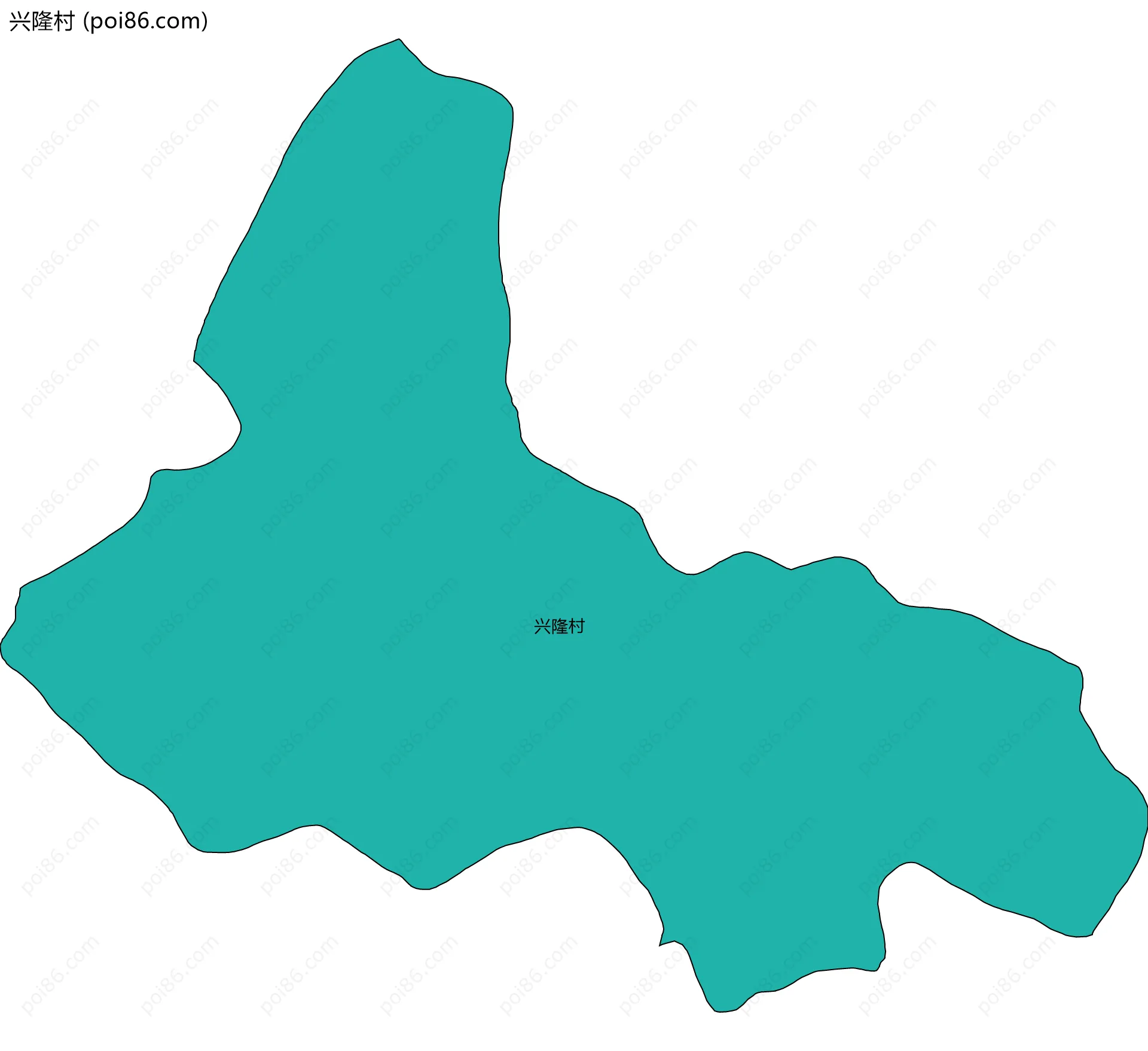 兴隆村边界地图
