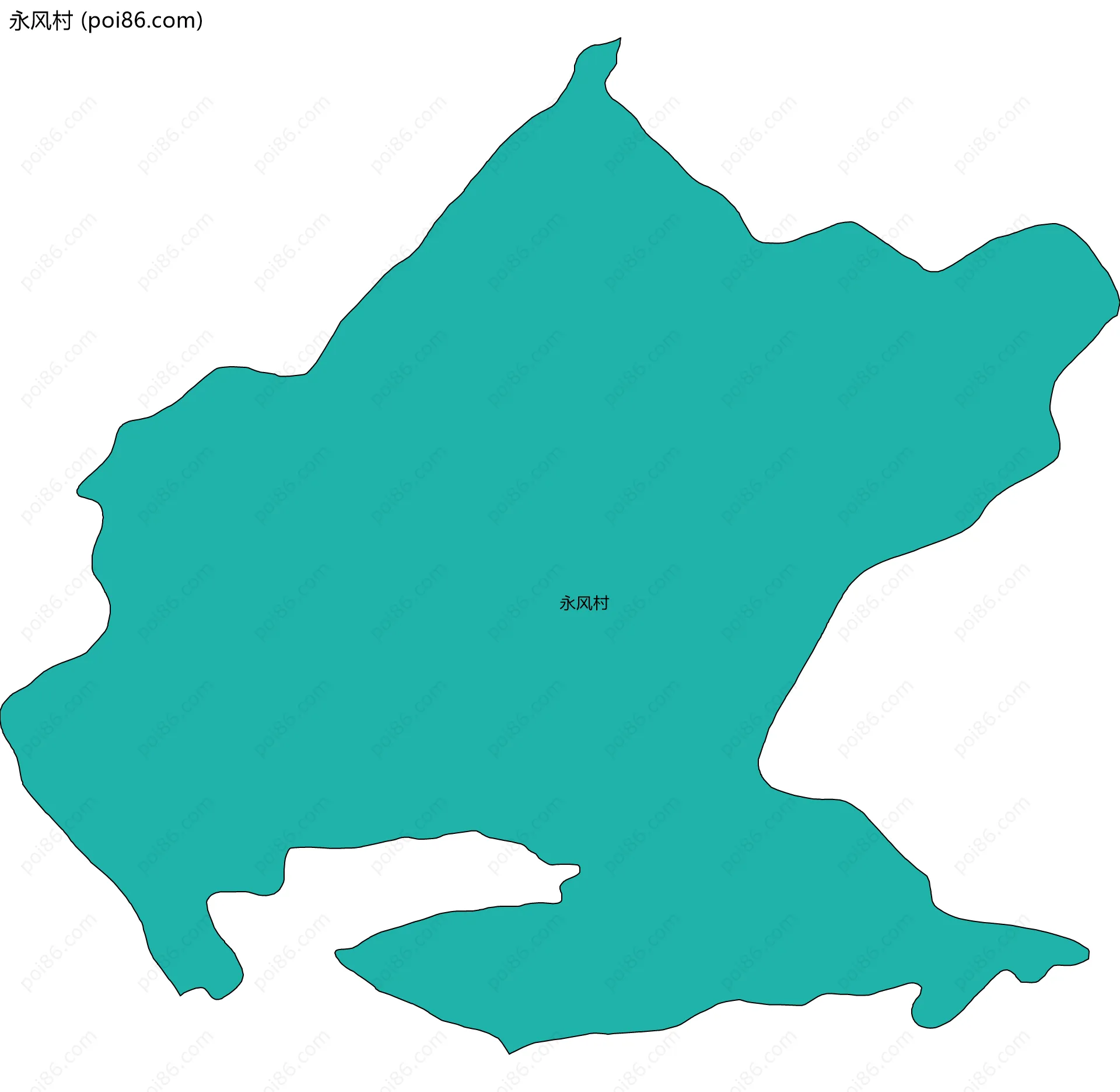 永风村边界地图